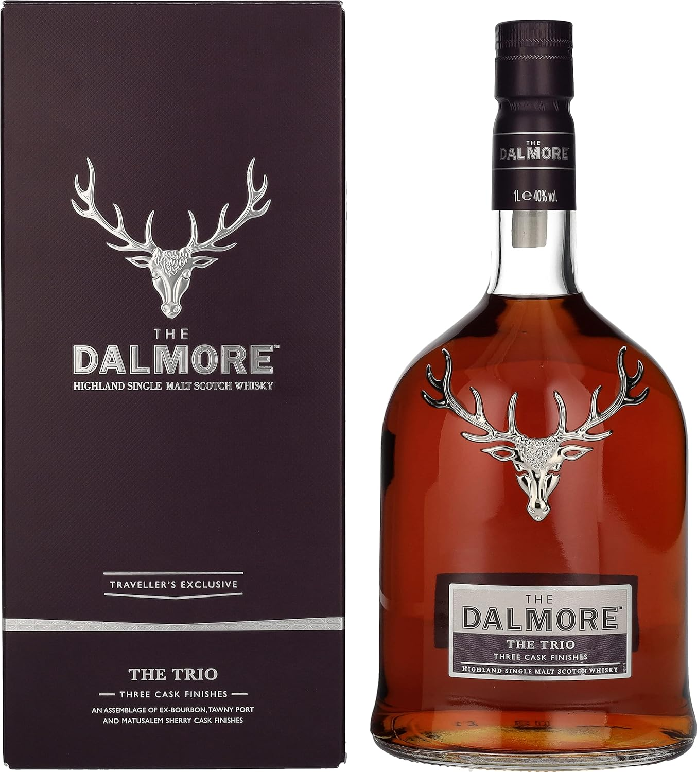 The Dalmore Trio Highland Single Malt Scotch Whisky 1L