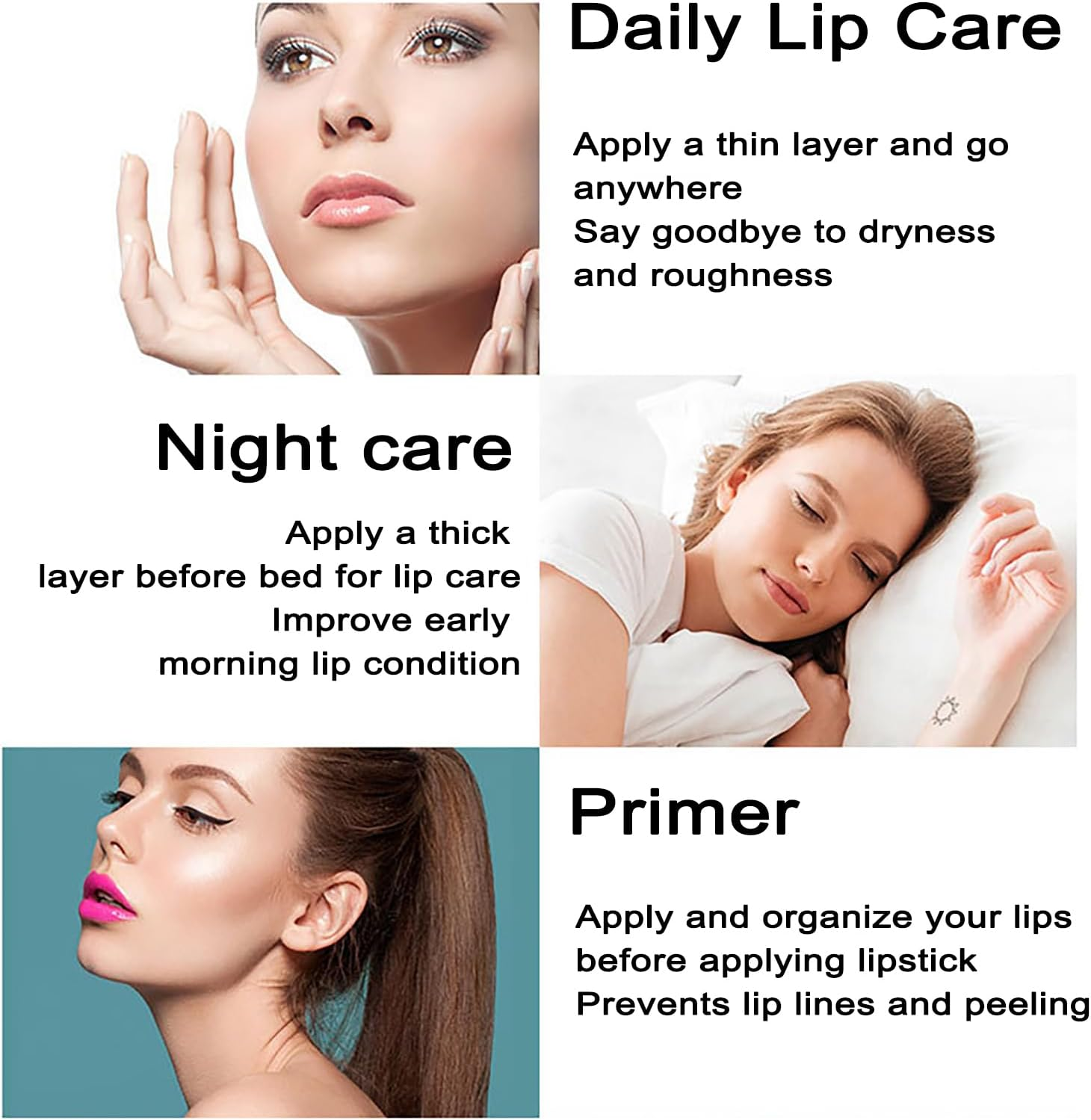 Lip Oil Tinted, MKNZOME 6Pcs Moisturizing Lip Glow Oil Plumping Lip Gloss Non-Sticky Lip Plumper Tinted Lip Balm Lip Care Make up Gifts for Women Gilrs Daily Lip Care Repairing &Lip Makeup image number 3