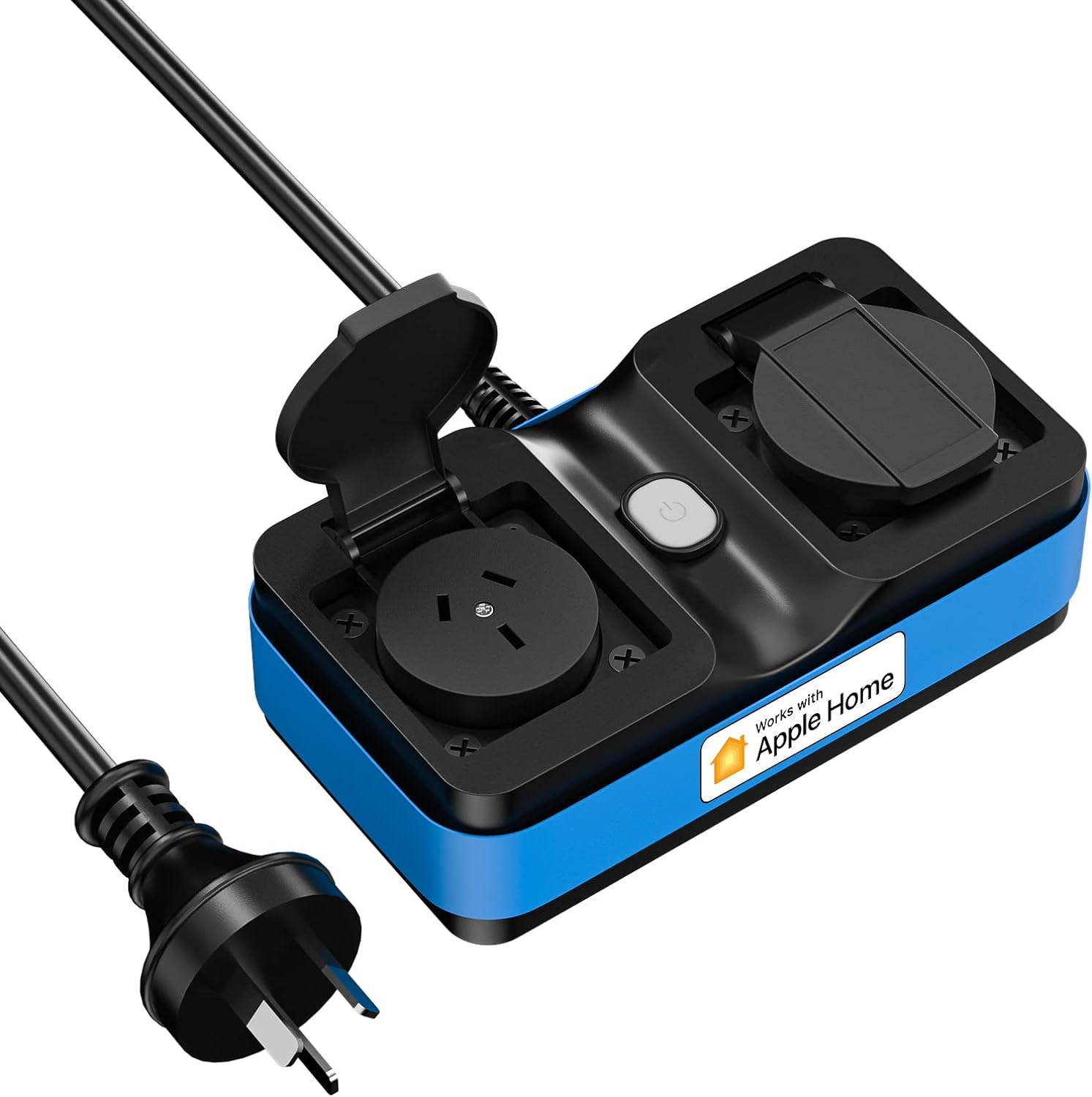 Meross Outdoor Smart Plug Waterproof IP44, 2 Grounded Sockets, Compatible with Apple Homekit Alexa Google Assistant Smartthings, 10A image number 3