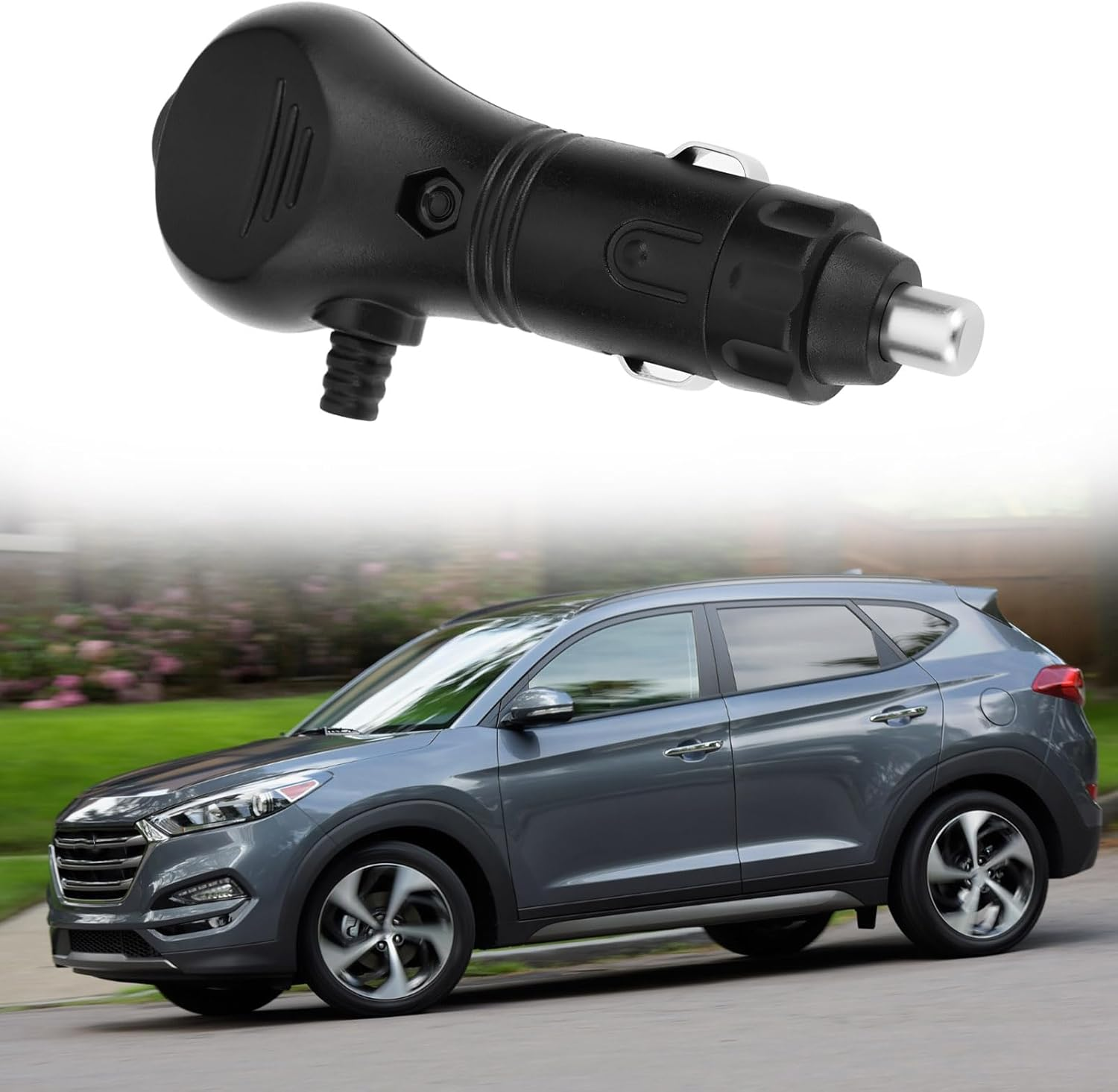 2Pcs DC 12V/24V Car Cigarette Lighter Switch Power Socket with LED Indicator with 5A Fuse image number 2