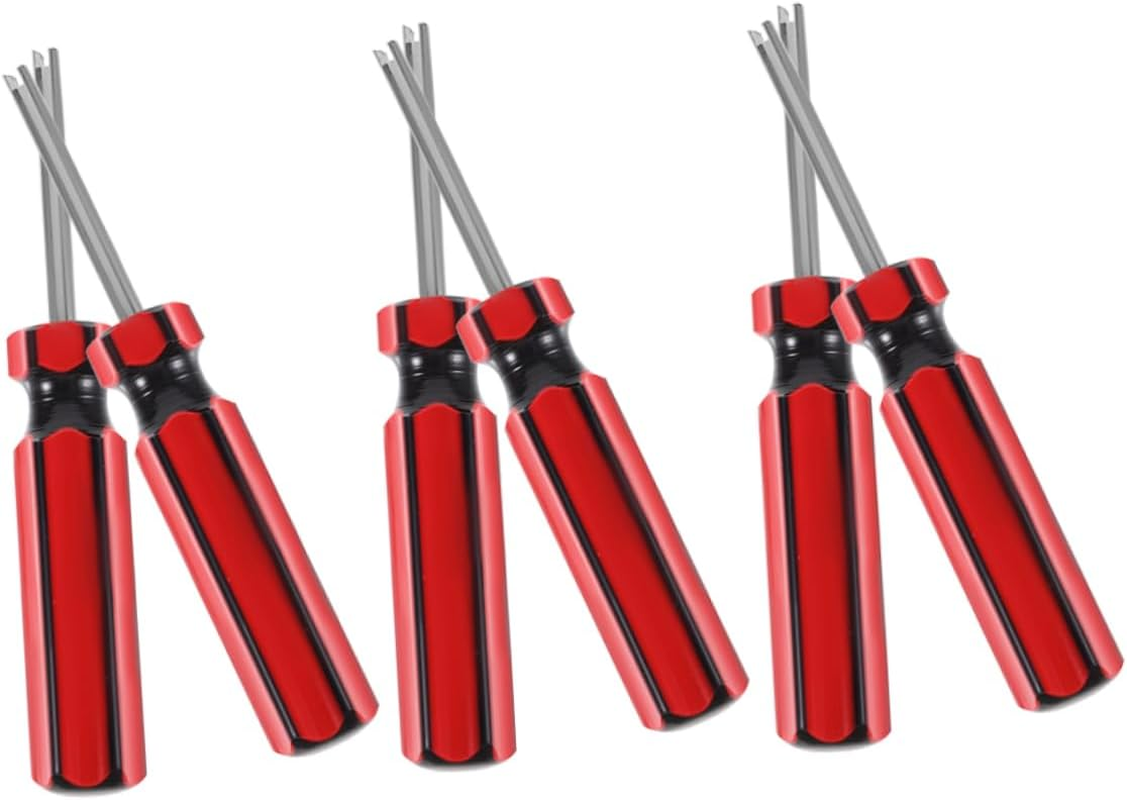 Beatifufu 6Pcs Valve Core Remover for Car Tyres Tyre Valve Stem Tool Automotive Installation Tool Pp Steel Easy Tire Replacement image number 2