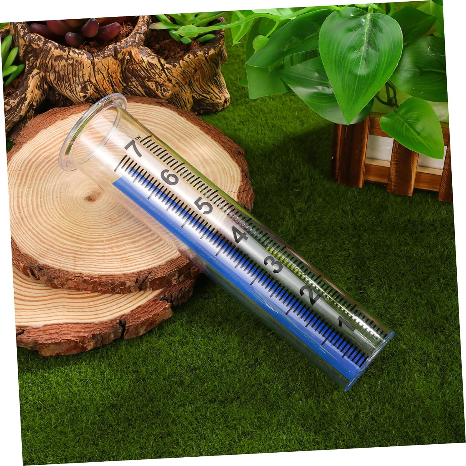 Didiseaon 2 Pcs Rain Gauge Replacement Tubes Outdoor Plastic Water Measuring Tool with Clear Markings for Garden Lawn Patio Use Weather-Resistant image number 5