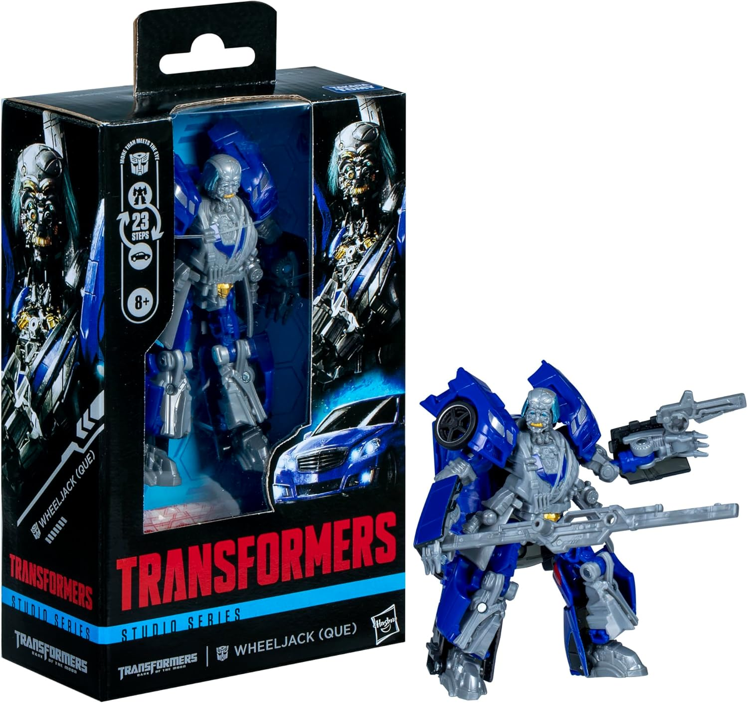 Transformers Toys Studio Series Deluxe Class Transformers: Dark of the Moon Wheeljack (Que), 4.5-Inch Converting Action Figure, Robot Toys, 8+ image number 3