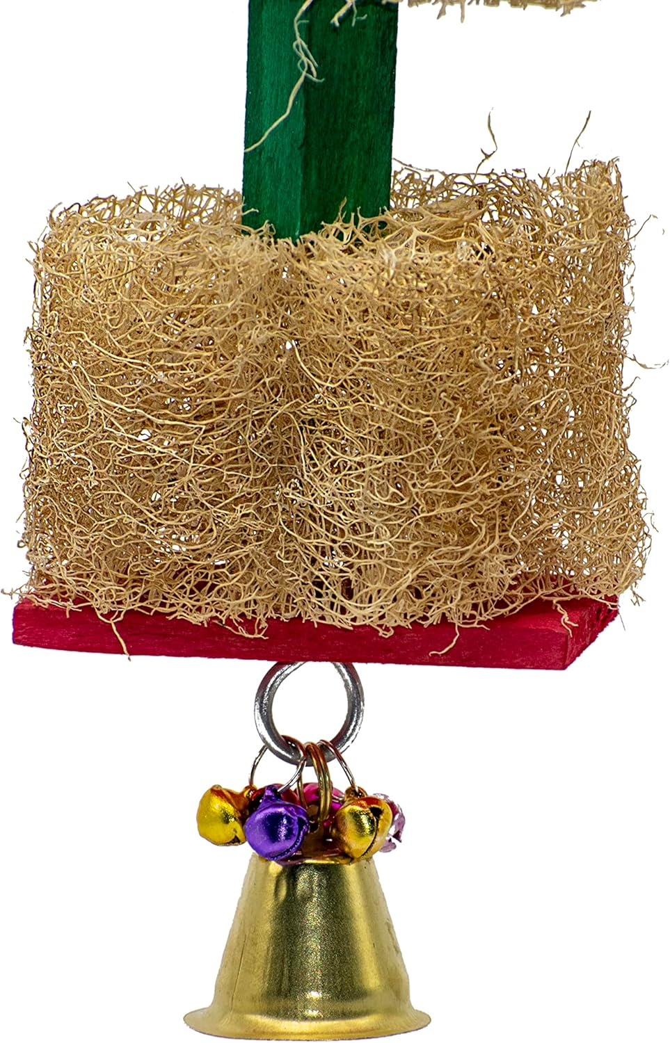 PETZOO Playful Wooden Colorful Hanging Chewable Toy for Big Birds, Macaw, African Grey Pet Toy, Parrot, Budgies, Hamster Cage Accessories, Resting Toy & Wooden Training Aid for Bird & Parrots image number 1