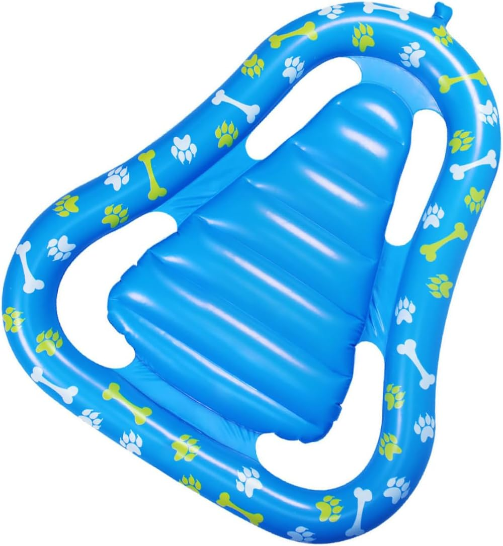 Alasum Inflatable Pet Floating Mat 125X97Cm Thick PVC Avocado Shaped Water Pad for Dogs Waterproof Swimming Cushion for Pool and Beach Fun image number 3