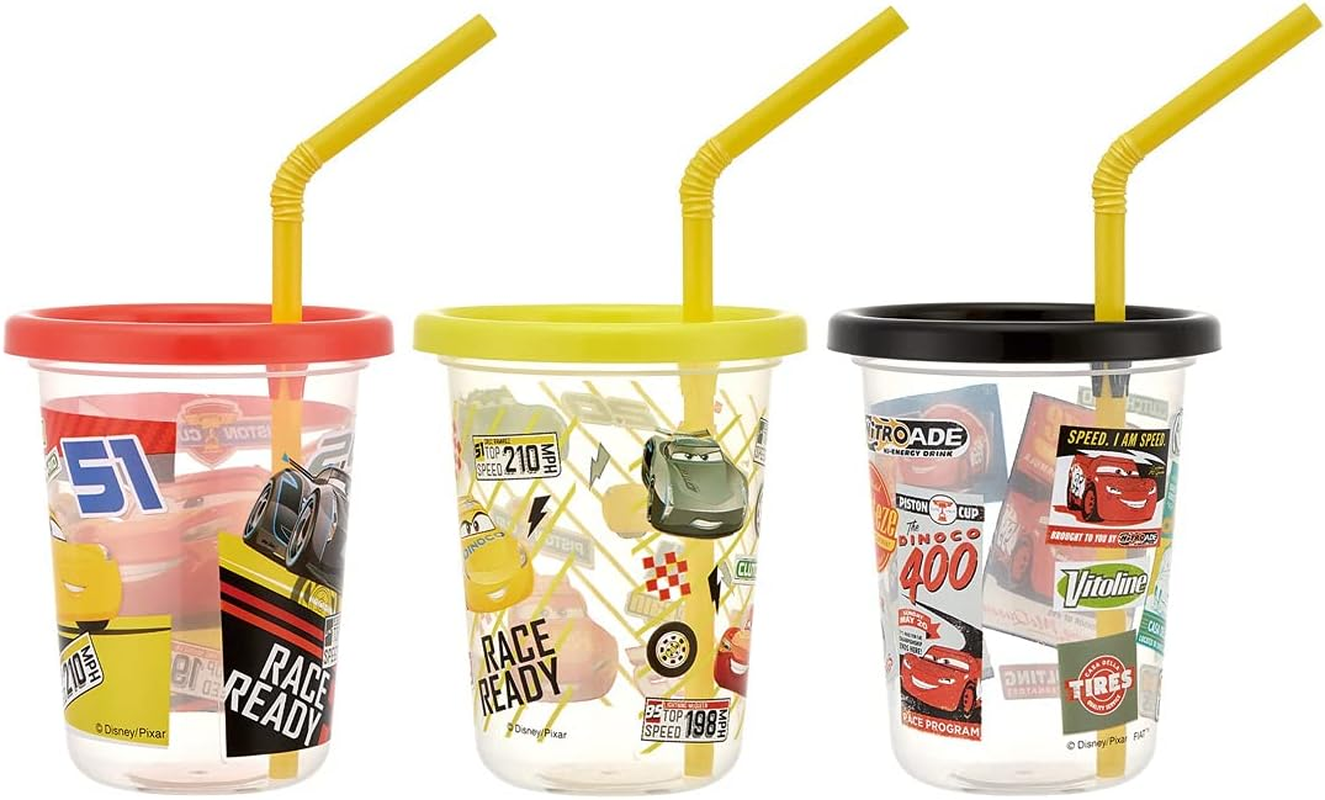 Skater SIH2ST-A Tumbler with Straw, 3 Pieces, Disney Cars 21, Made in Japan, 8.1 Fl Oz (230 Ml) - Cars image number 6