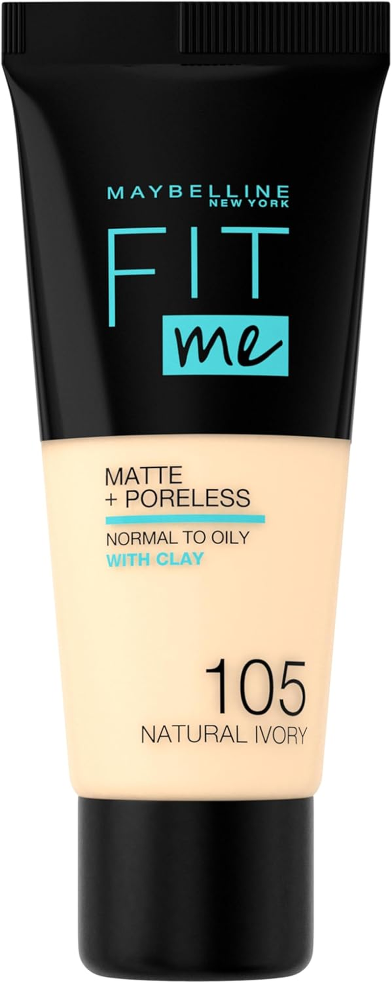 Maybelline New York Fit Me Matte & Poreless Mattifying Liquid Foundation - Fair Ivory 105