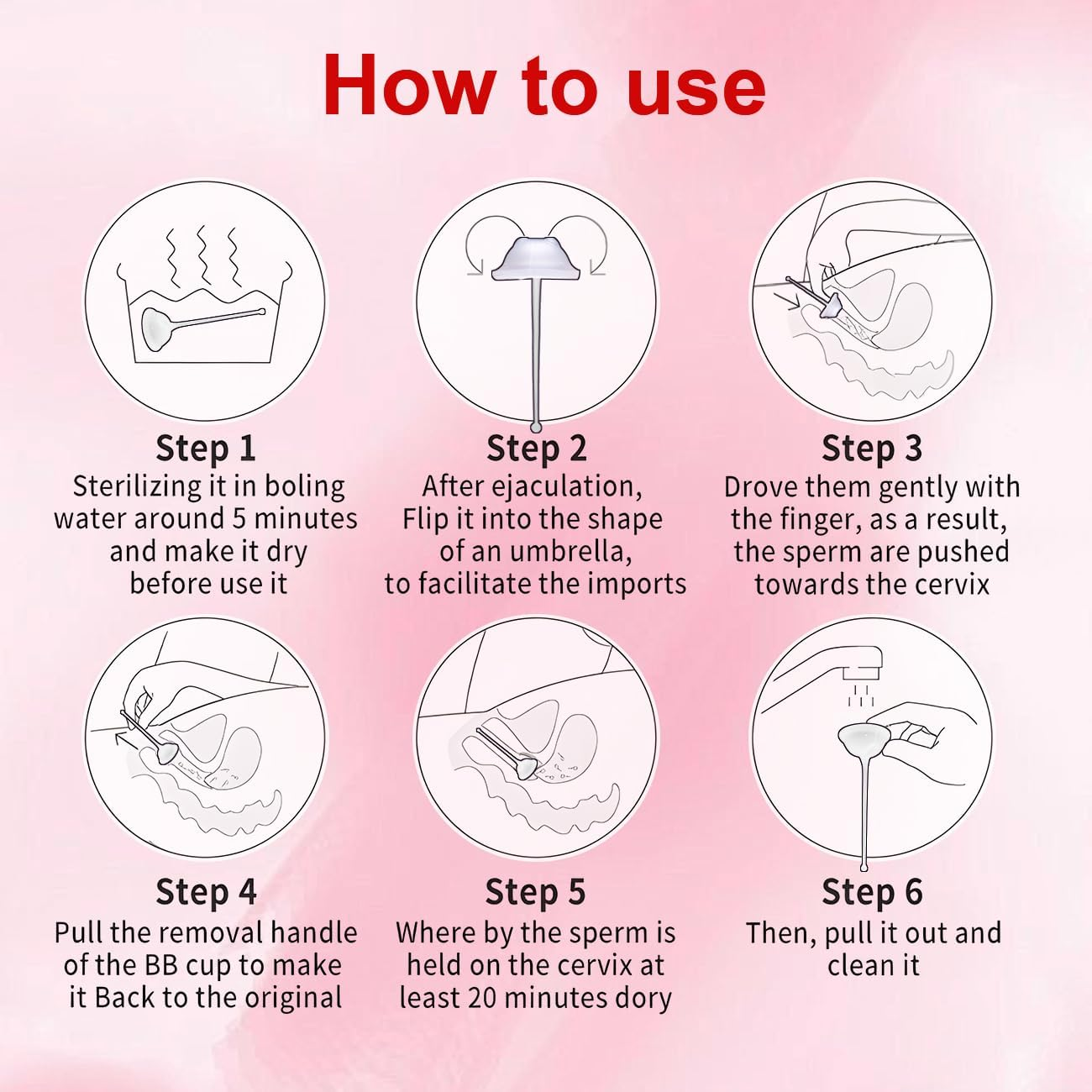 Cervix Sperm Cup,Transparent image number 2