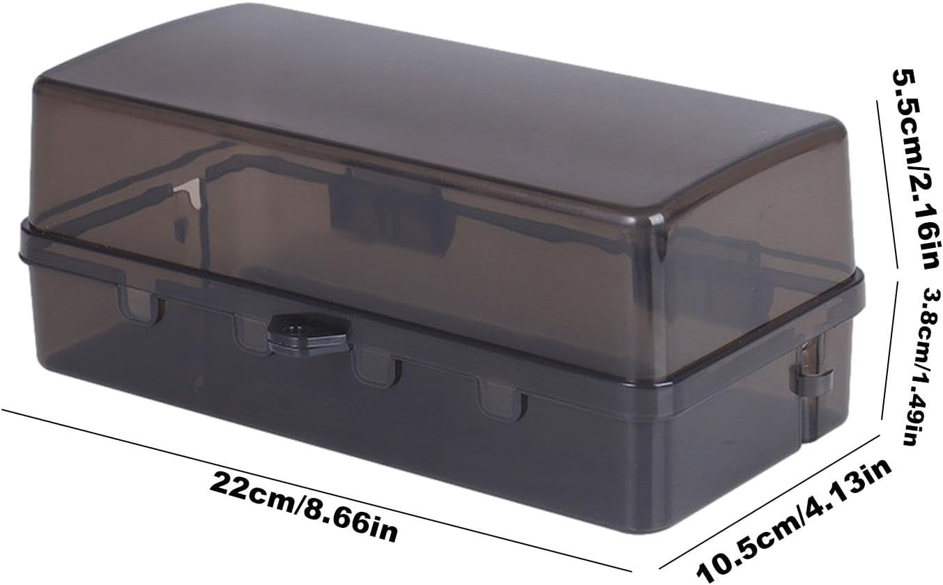 Weatherproof Electrical Box,Outdoor Power Strip Storage Cable Management Box | Rain-Proof Weather Proof Plug Box with Lock Outdoor Extension Lead Cover for Protect Outlet, Plug, Socket image number 2