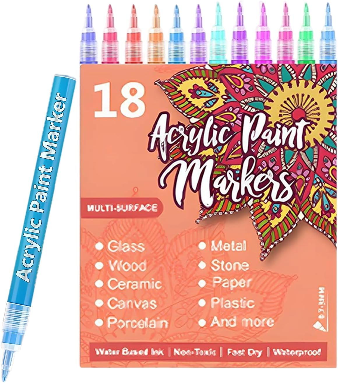 Nail Polish Pens - Quick-Drying Waterproof Fine Tip,0.5Mm Nail Doodle Pens Painting Tools - for Women Kids Teens Adults Beginners Drawing Painting Dotting Crafts Salon Home