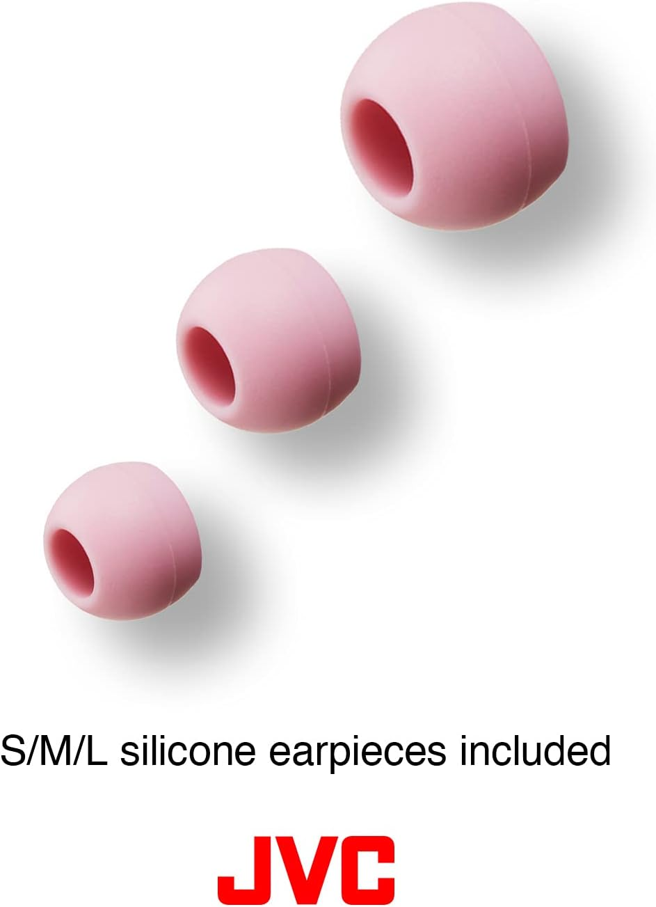 JVC Powerful Sound In-Ear Headphone - White - Black image number 4