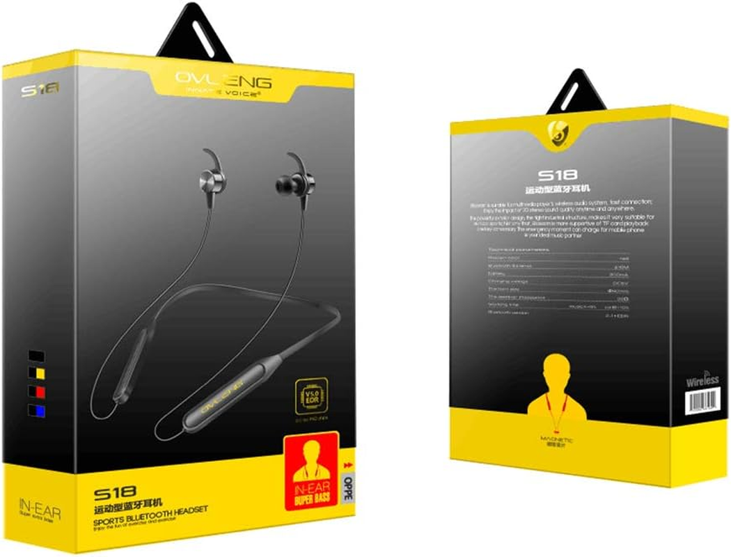 S18R Sports Bluetooth Headphones Red