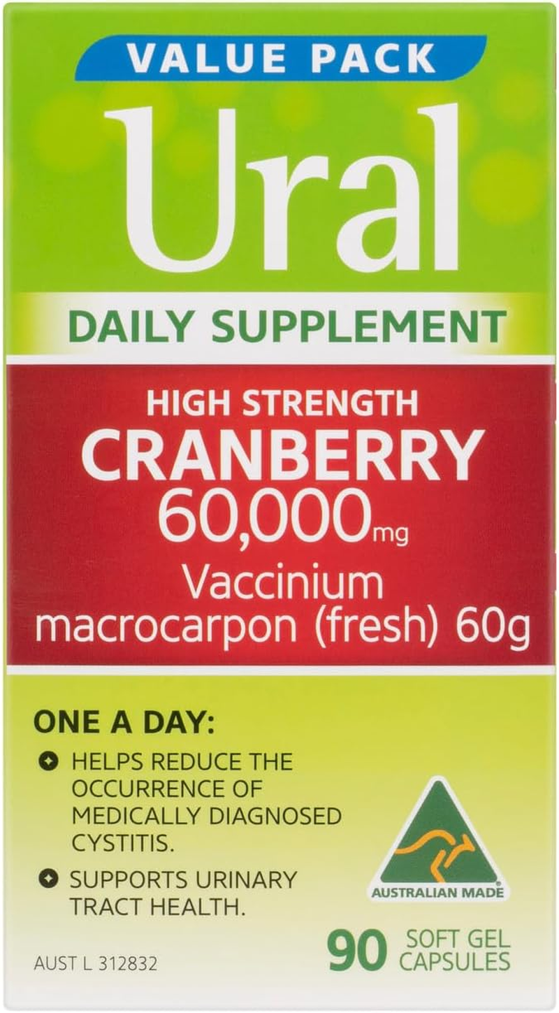 Ural 60,000Mg Daily Supplement High Strength Cranberry 90 Capsules image number 3