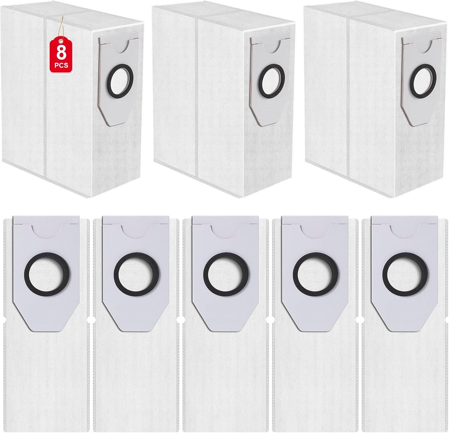 6 Pcs Mop Cloth Replacement Parts for Eureka J12 Ultra/Midea V12 Robot Vacuum Cleaner,Soft Microfiber Wiping Cloth Accessories