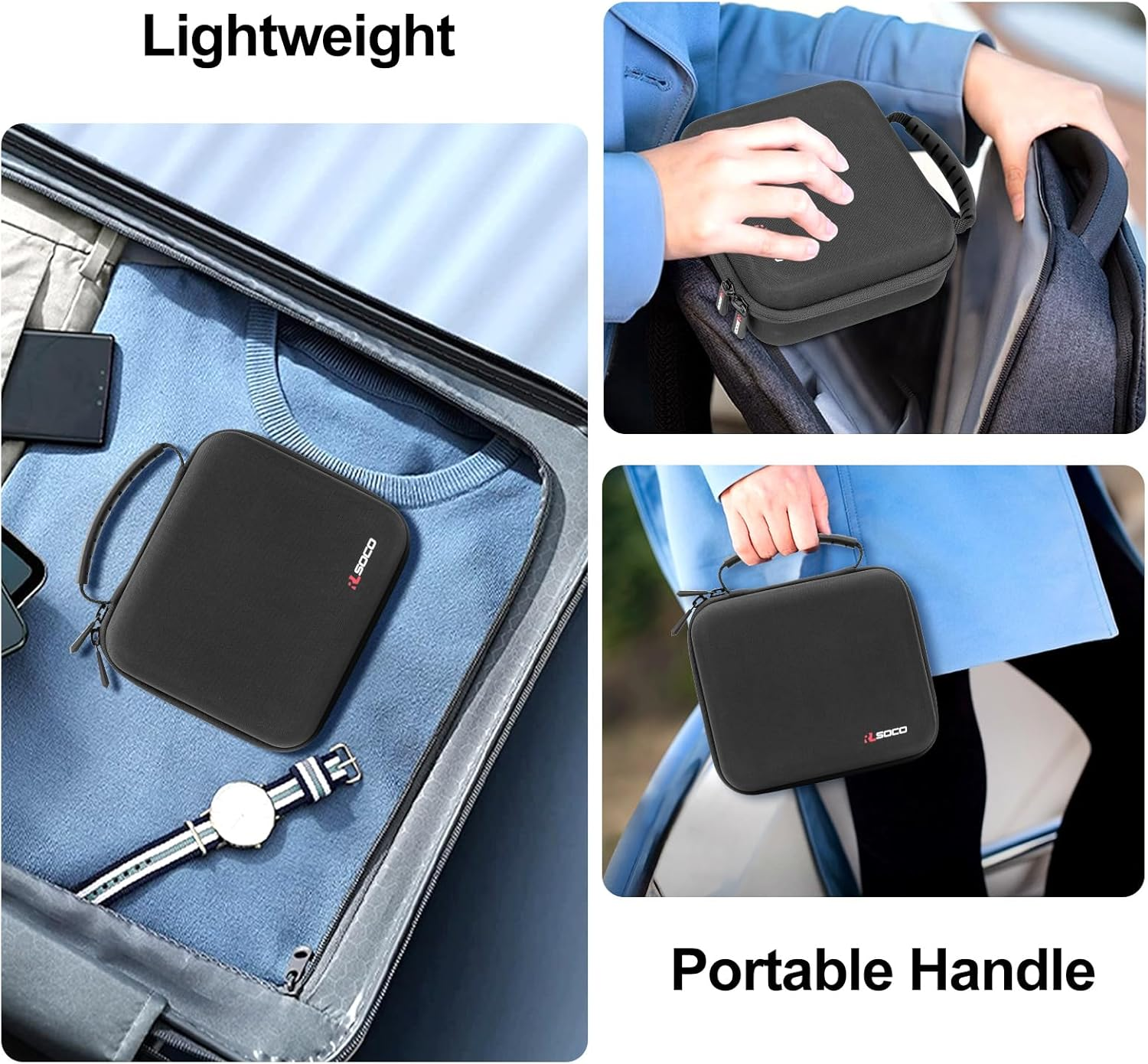 RLSOCO Travel Case for Philips Norelco Multigroom 3000/5000/9000/7000 Trimmer, Fits Philips MG3730/MG3770/MG5910/MG5750/MG9520/MG9510/MG7910/MG7970 - Black (Case Only) image number 3