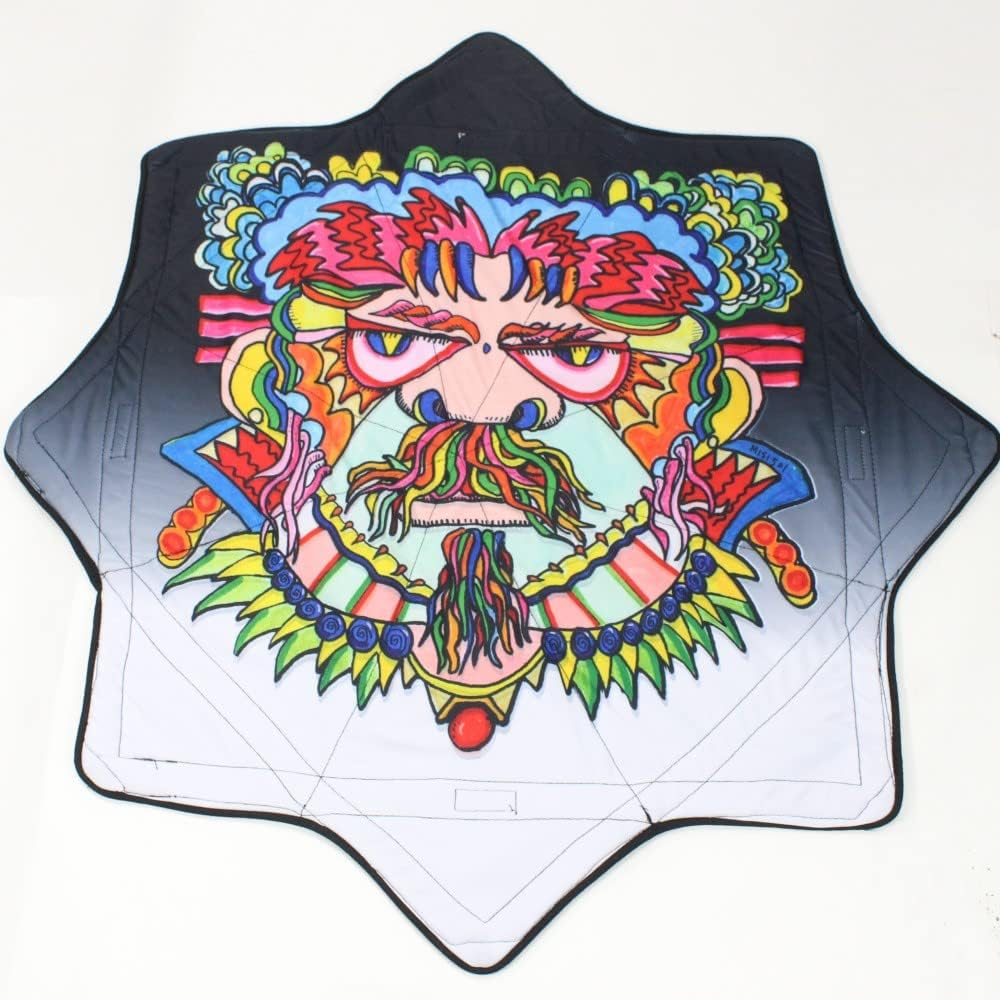 Mougee Star - Spinning Cloth - Juggling and Skill Toy (Psychedelic Grump) image number 4