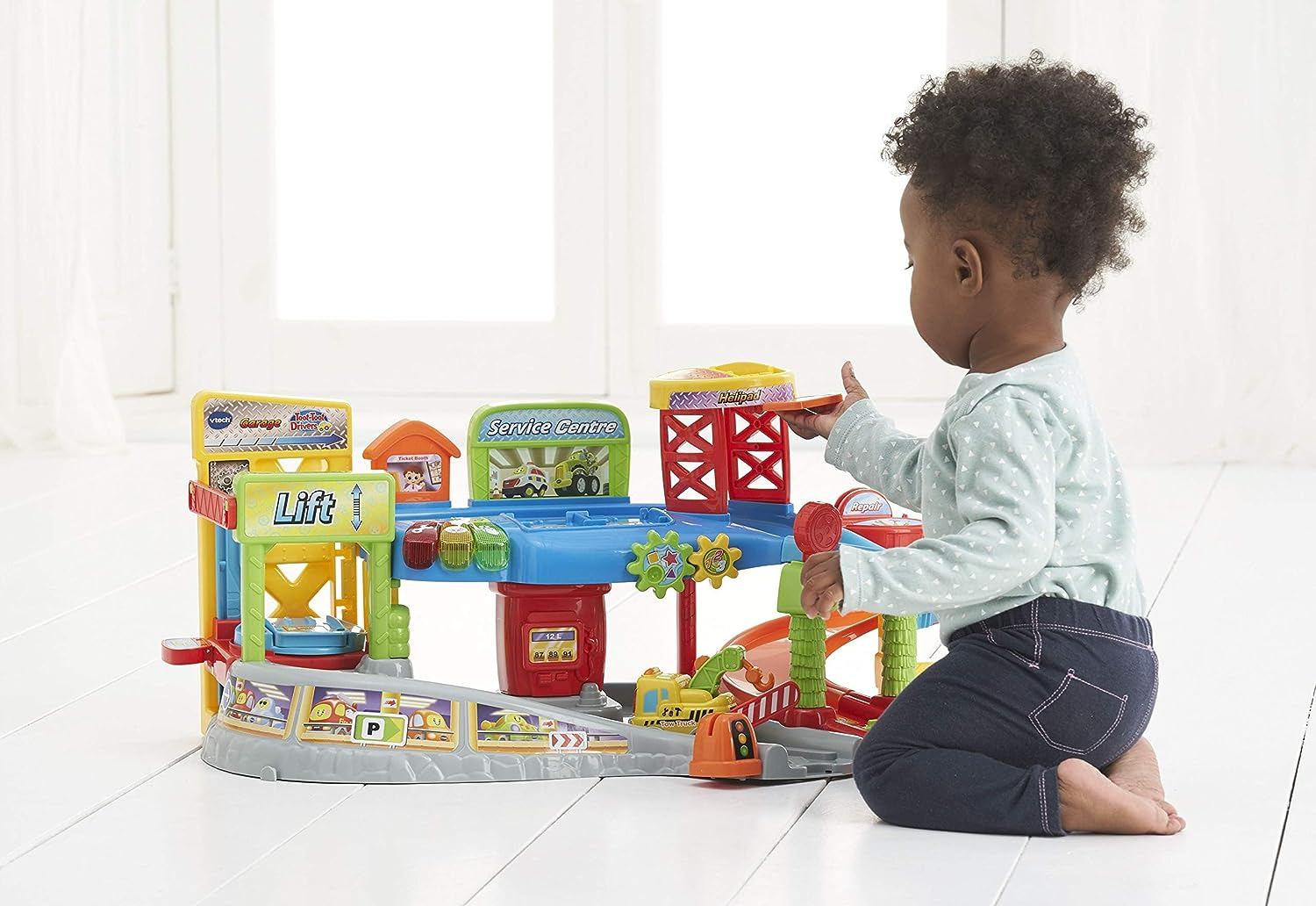 Vtech Toot-Toot Drivers Garage - Interactive Car Garage Playset for Kids - 512703 - Multicoloured image number 1