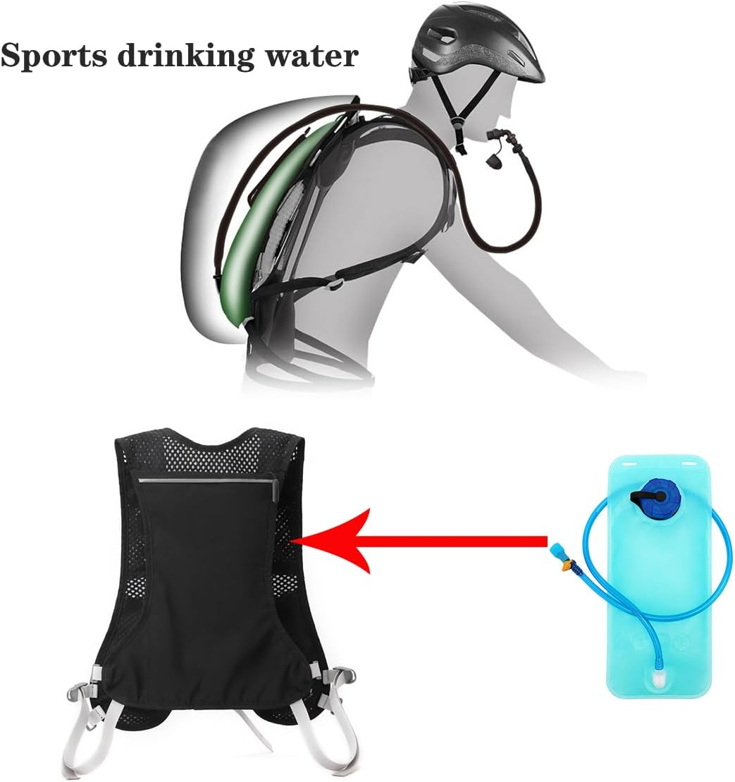 Running Water Vest , Backpack with 2L Bladder Hydration Bag for Men Women image number 1
