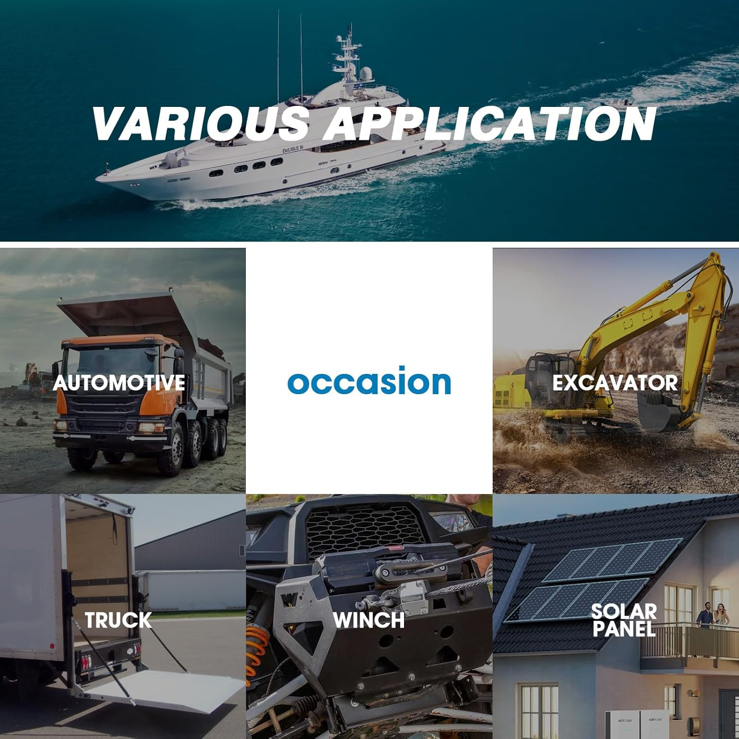 GLOSO E9C Waterproof Circuit Breaker 12V-48V DC 30 Amp Extended Surface Mount 5/16" Diagonal Stud for Marine RV Truck Use IP67 Rated Manual Reset Function(30A) image number 4