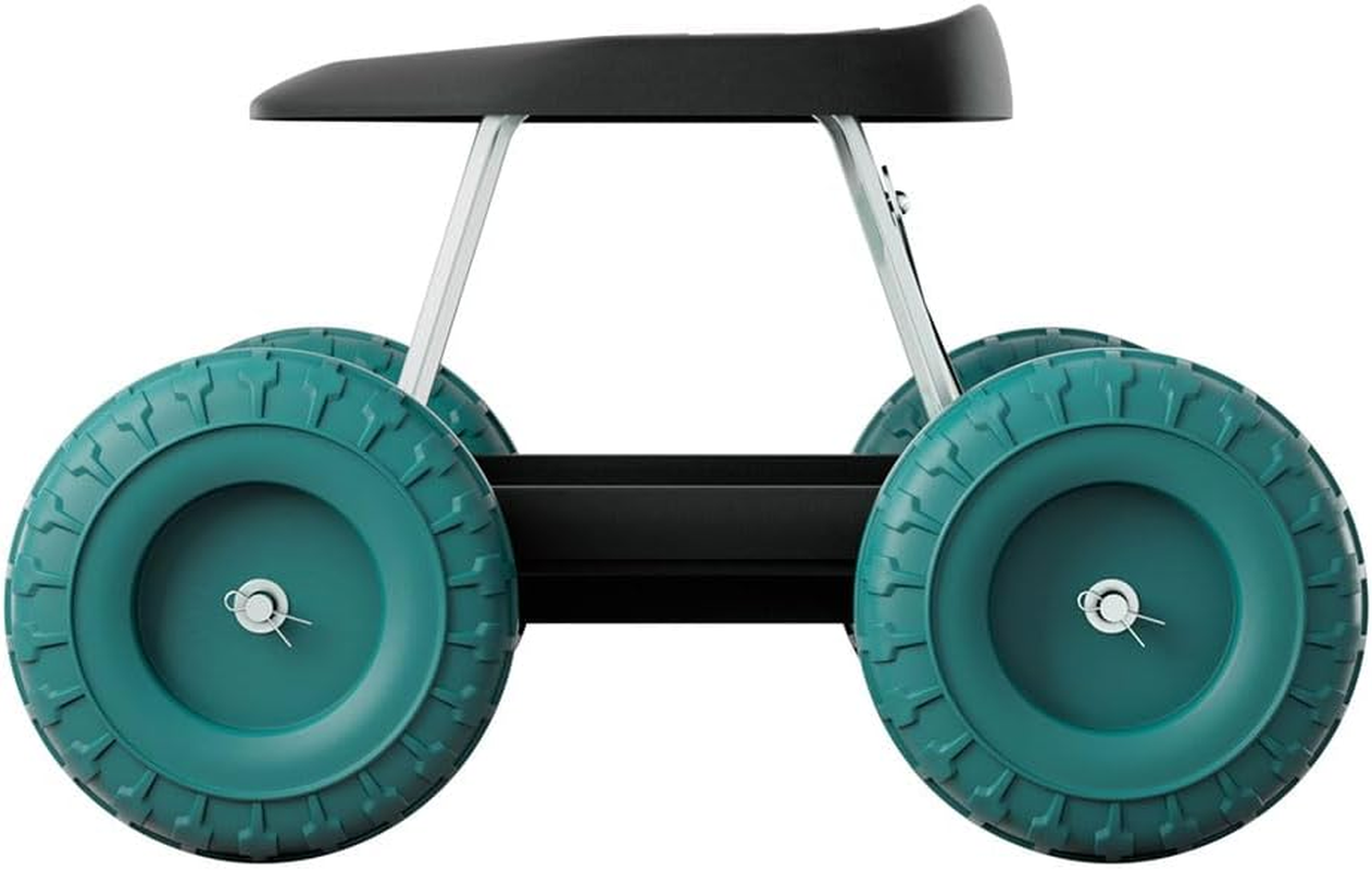Gardeon Garden Rolling Cart Stool with Wheels, Plastic Carts Scooter Tool with Seat Outdoor Beach Lounge Camp Camping Gardening Helper Supplies Transportation Sport image number 3