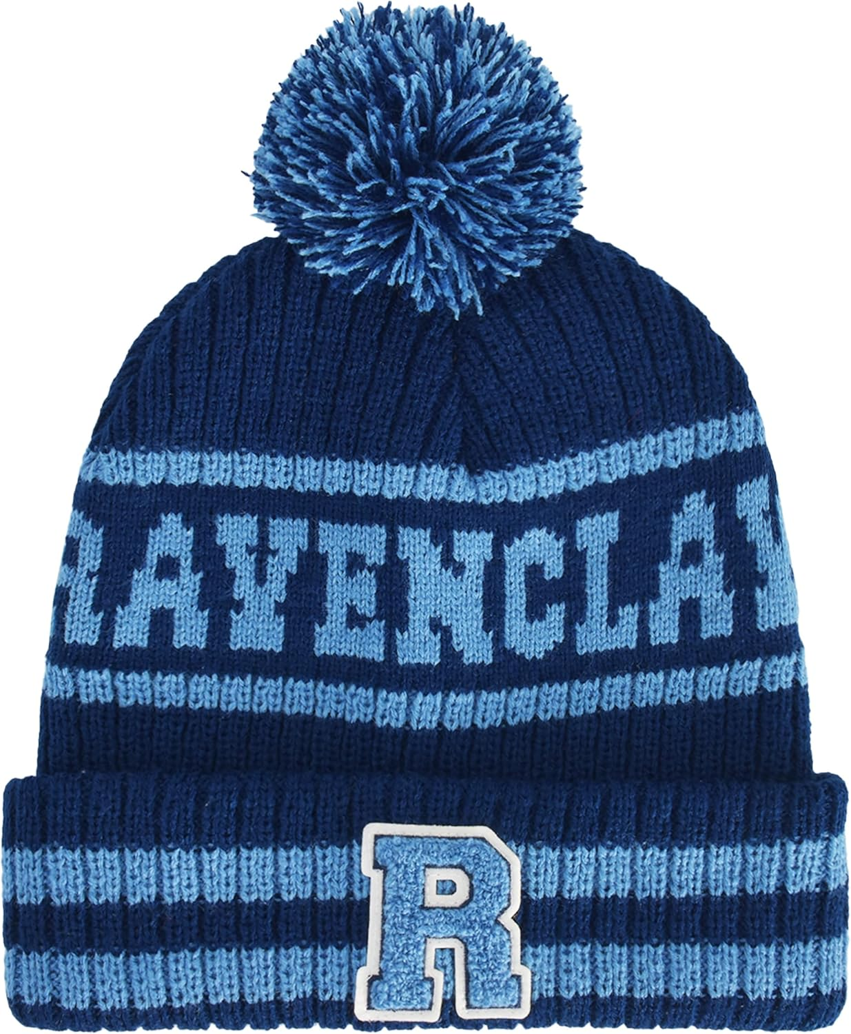 Concept One Harry Potter Beanie Hat, Hogwarts Collegiate Winter Knit Cap with Cuff and Pom