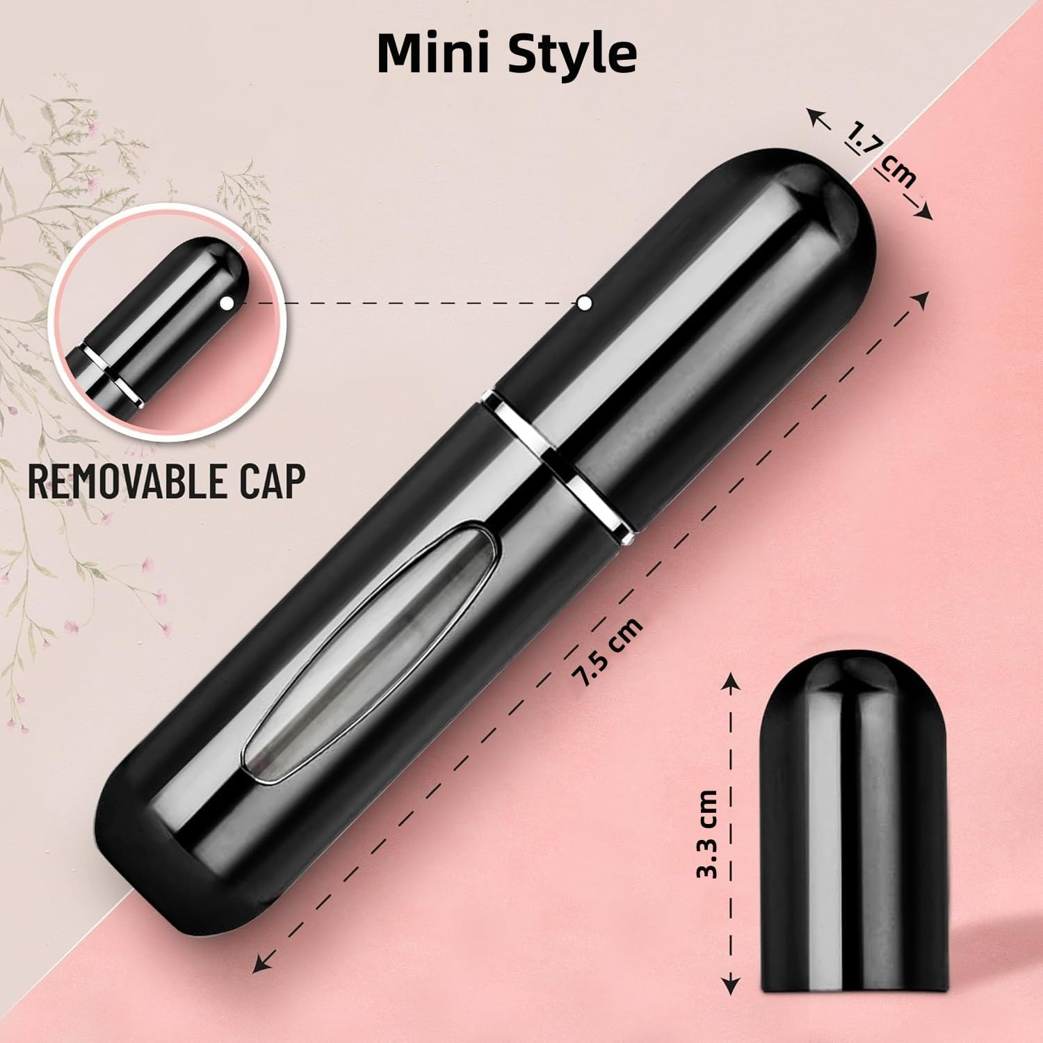Portable Mini Refillable Perfume Atomizer Bottle, Travel Size Refillable Perfume Refill Bottle - Perfume Atomizer Refillables, Scent Pump Case, Small Perfume Spray 6 Pcs Pack of 5 Ml image number 5
