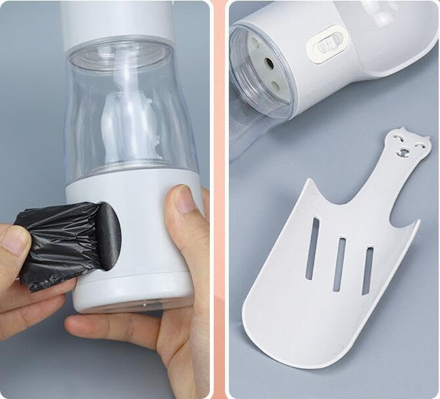 4 in 1 Water Container, Dry Food, Dog Waste Bag Container and Dog Poop Tool