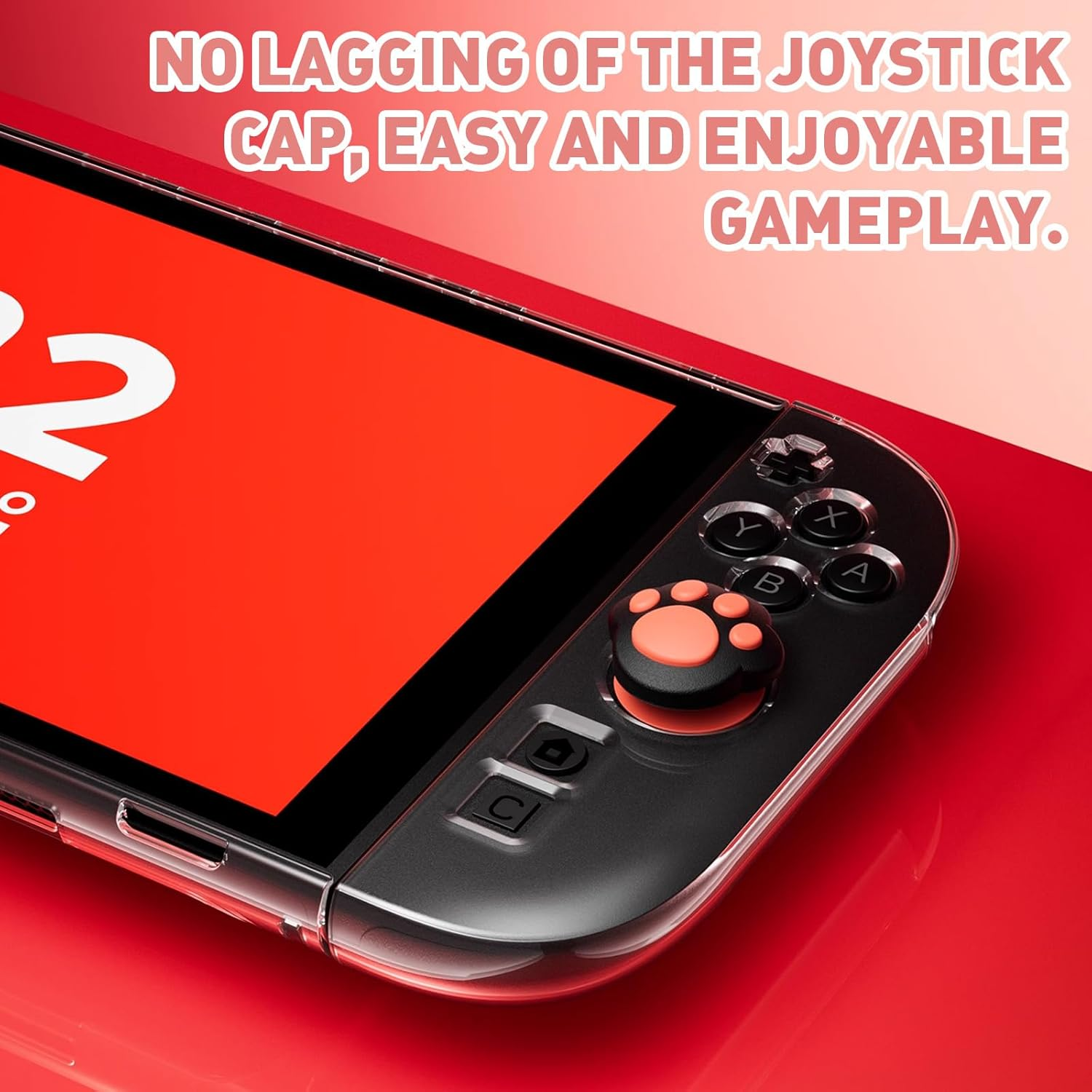 ZVCXOE TPU Transparent Protective Cover Suitable for Switch 2 2025 Model Split PC Main Case and TPU Grip Cover Shockproof Scratch-Resistant Non-Slip and Ergonomic Clear image number 6