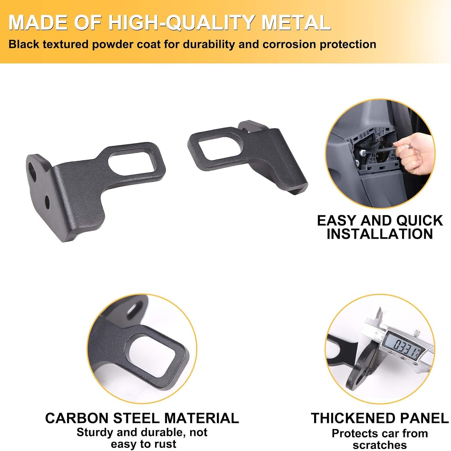 Rear Seat Backrest Adjuster Compatible with INEOS Grenadier 2020-2025 Accessories | Heavy Duty Carbon Steel Bracket Kit | 2PC Set image number 1