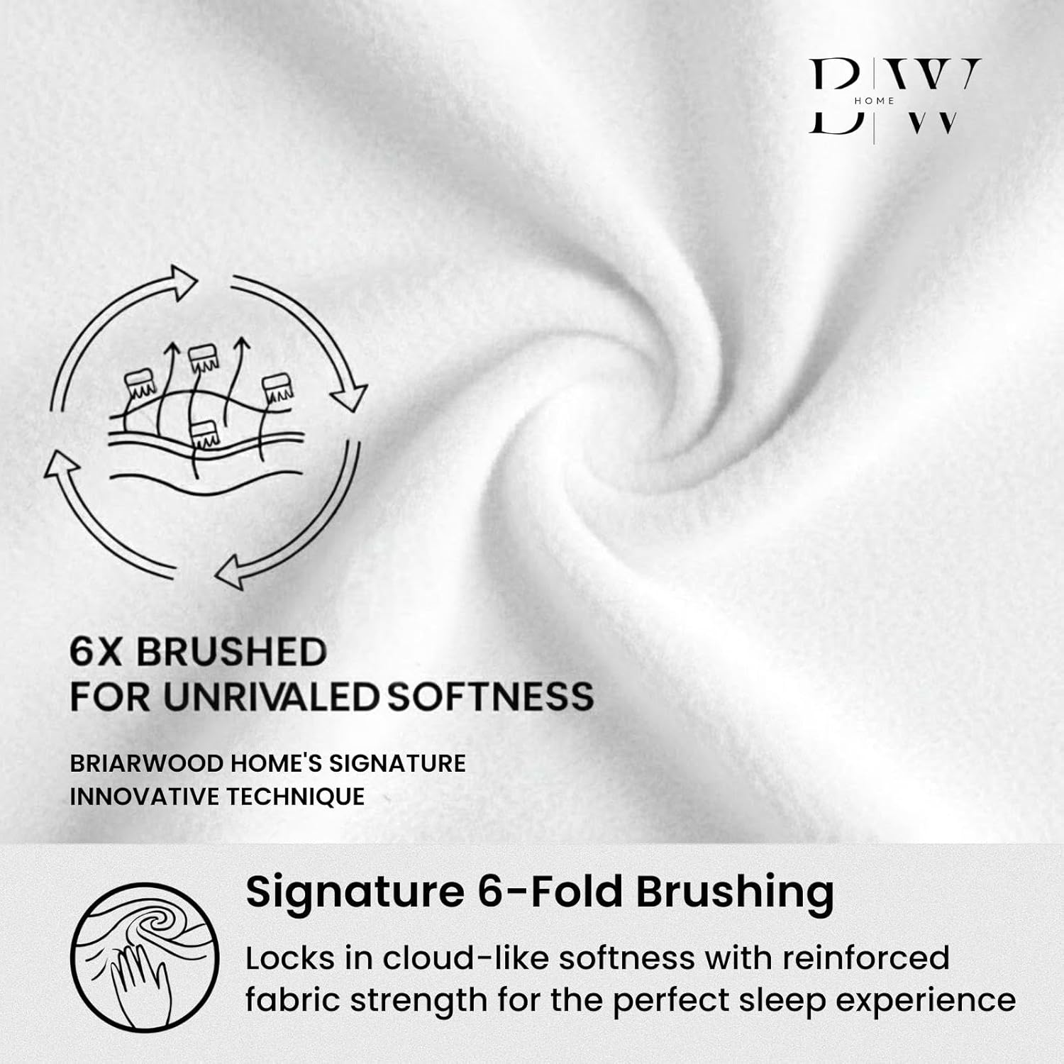 Briarwood Home&reg; Printed Flannel Sheet Set, 100% Organic Cotton, Six-Fold Brushed, Super Soft, Warm, Deep Pocket Bedding with Nanotech Infuse for Enhanced Lasting Strength (Blue Plaid, Queen) image number 4