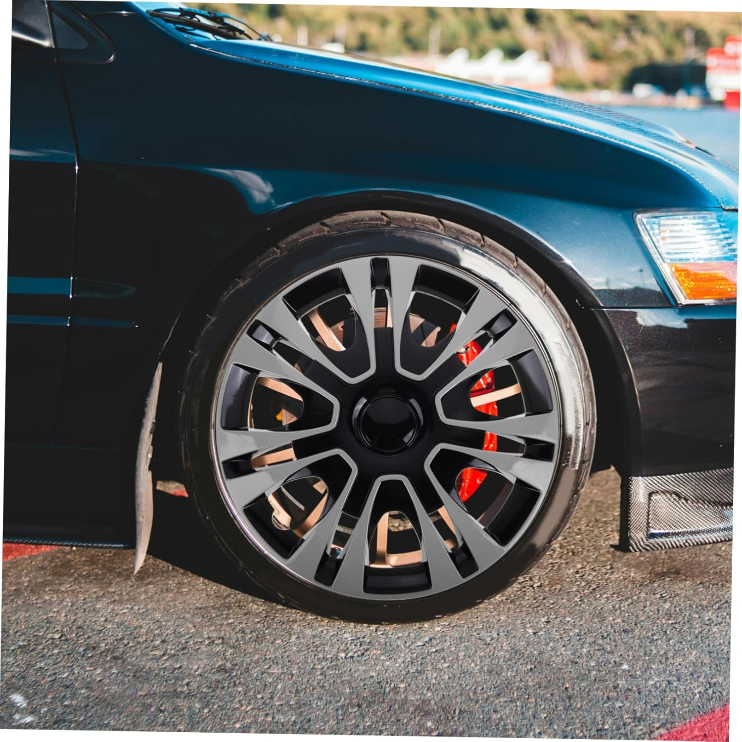 CHICAMPERA Wheel Cover Durable Protector Effortless Installation Water-Resistant Tire Decoration for Cars Design for Enhanced Vehicle Appearance