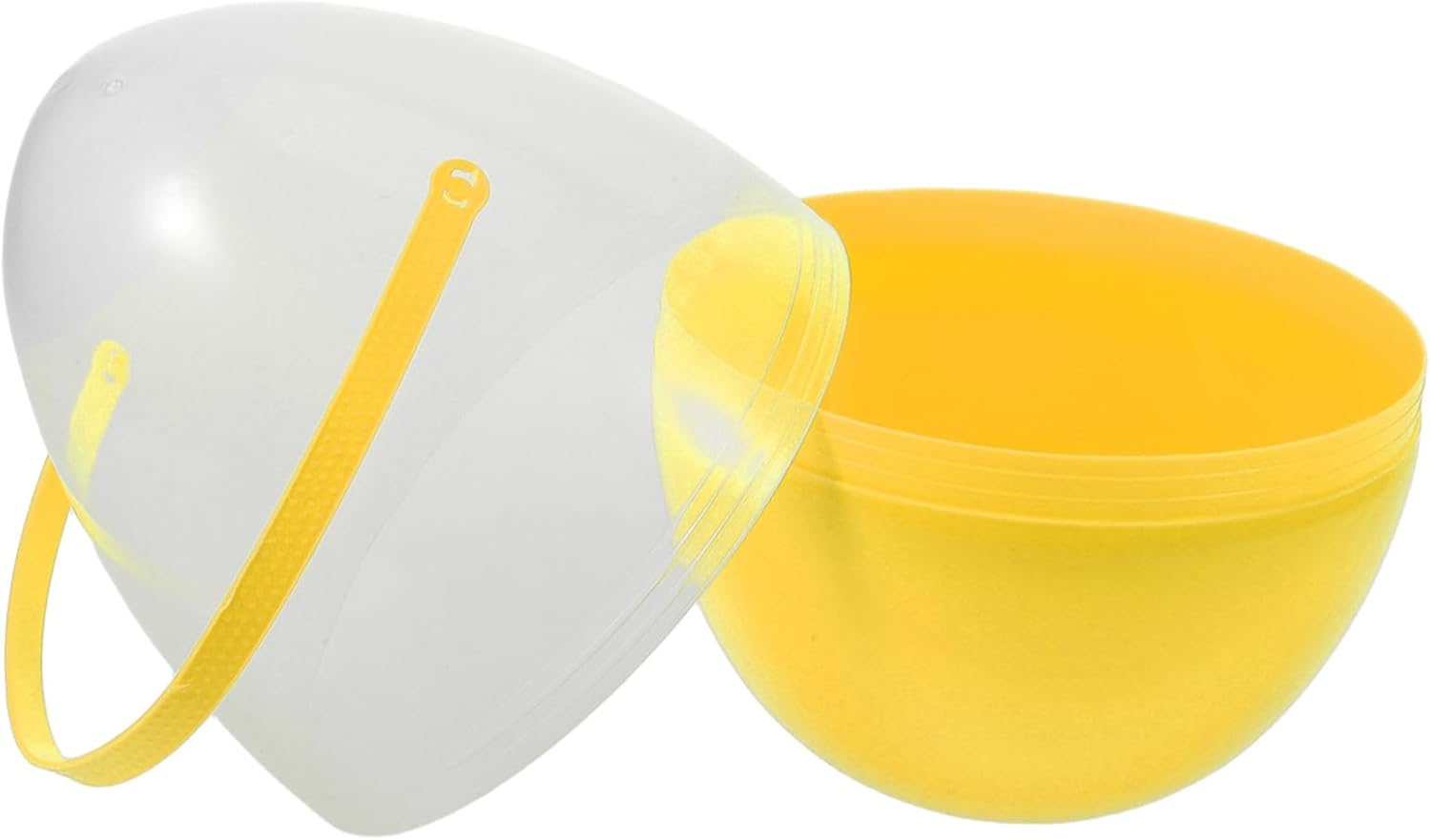 FELTECHELECTR Easter Eggs Transparent Eggs Bucket Eggs Giant Eggs Reliable Eggs Stand Eggs Basket Eggs Decorative Eggs Egg-Shaped Eggs Portable Eggs Blank Eggs Large Eggs Open Eggs Pp Yellow