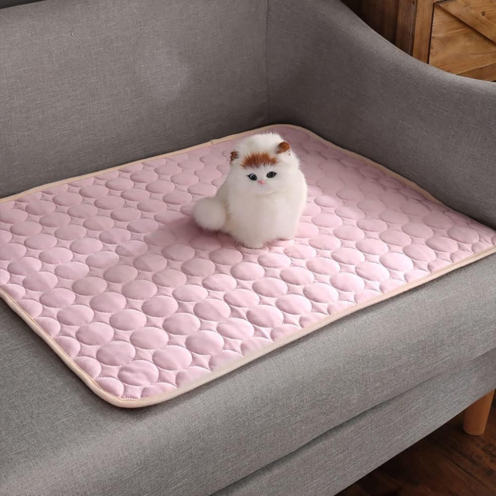 Aingycy Dog Cooling Mat Pet Cooling Pads Dogs & Cats Pet Cooling Blanket for Outdoor Car Seats Beds (28IN40IN, Pink) image number 5