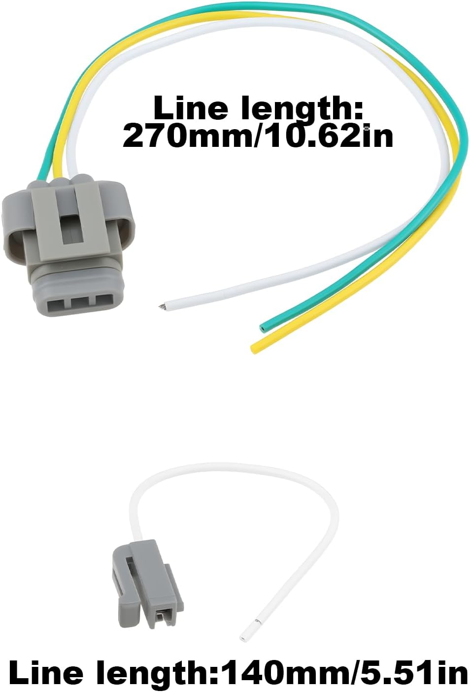 Ecsing 3-Pin Car Alternator Wire Harness Connector 7088-10 Compatible with Ford 2/3/4G E/F Series with 3G Stator Lead image number 6