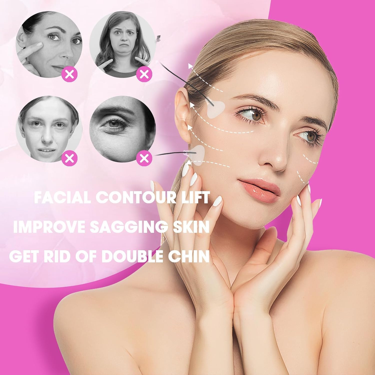 Face Lift Tape Invisible,120Pcs Facelift Tape, Instant Face Tape Strings for Lifting Sagging Skin,Faces Tapes Lifting Invisible for Eyes and Brows,Face and Neck Cosmetic Tapes for Makeup image number 6