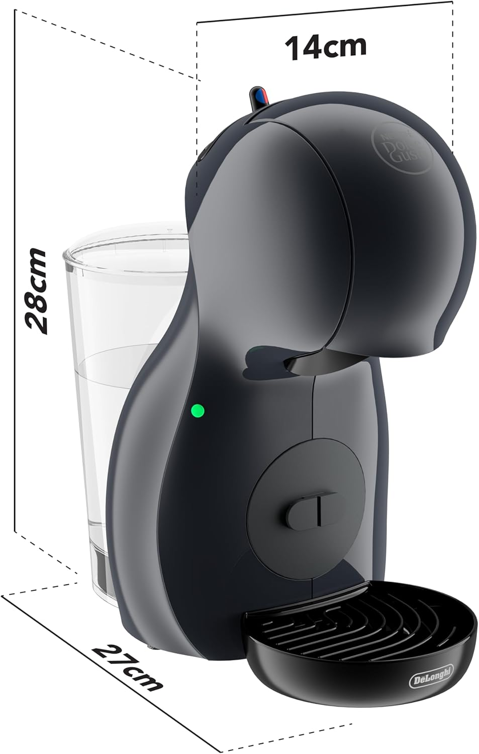De'Longhi Nescaf&eacute; Dolce Gusto Piccolo XS EDG210.A Coffee Capsule Machine with Compact Design, Auto Shut-Off, Hot and Cold Drinks, 15 Bar Pressure, Black image number 4