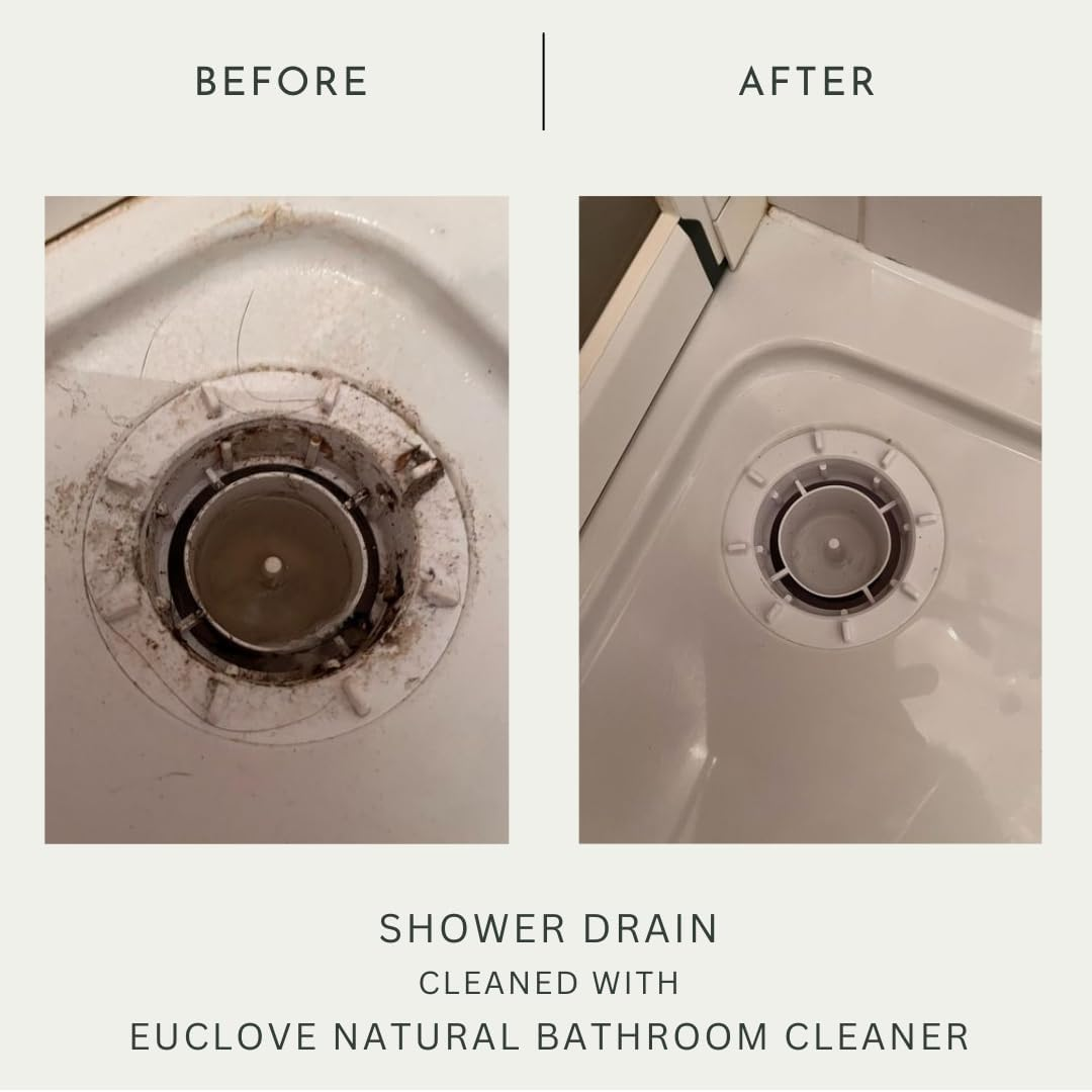 Euclove Bathroom Cleaner & Premium Lint-Free Microfiber Cloth - Multi-Surface Cleaning Solution for Bathrooms image number 5