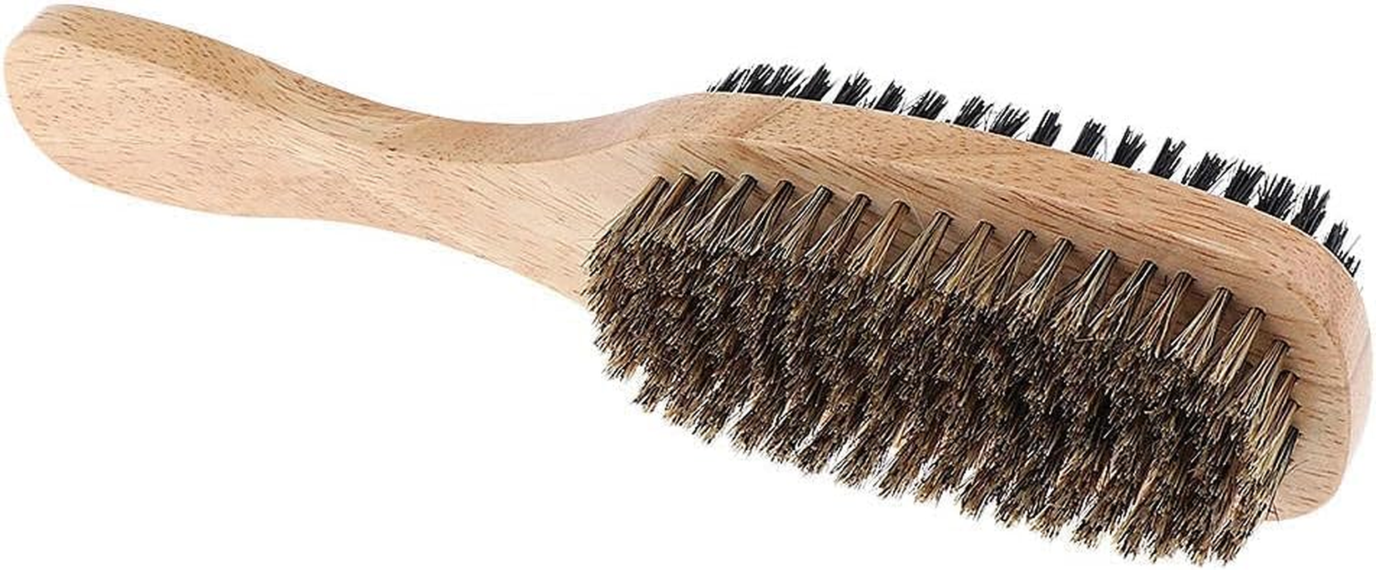 Mens Boar Bristle Hair Brush - Natural Wooden Wave Brush for Male - Styling Beard Hairbrush for Fine,Thin,Short,Long,Thick,Curly,Wavy Hair and More - as Described, A image number 5