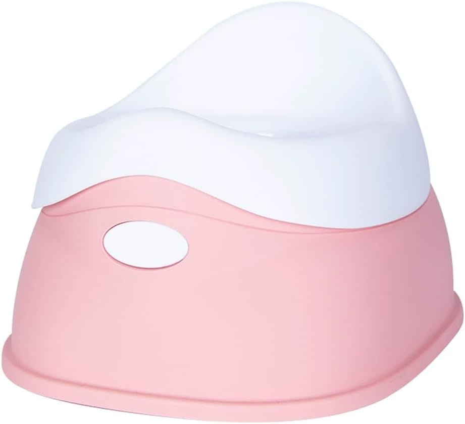 Toddler Toilet Training Potty Chair, Potty Topper Stepstool, Training Seat with Slip-Resistant Base, Travel Potty Chair for Toddlers 18 Months & above (Pink)