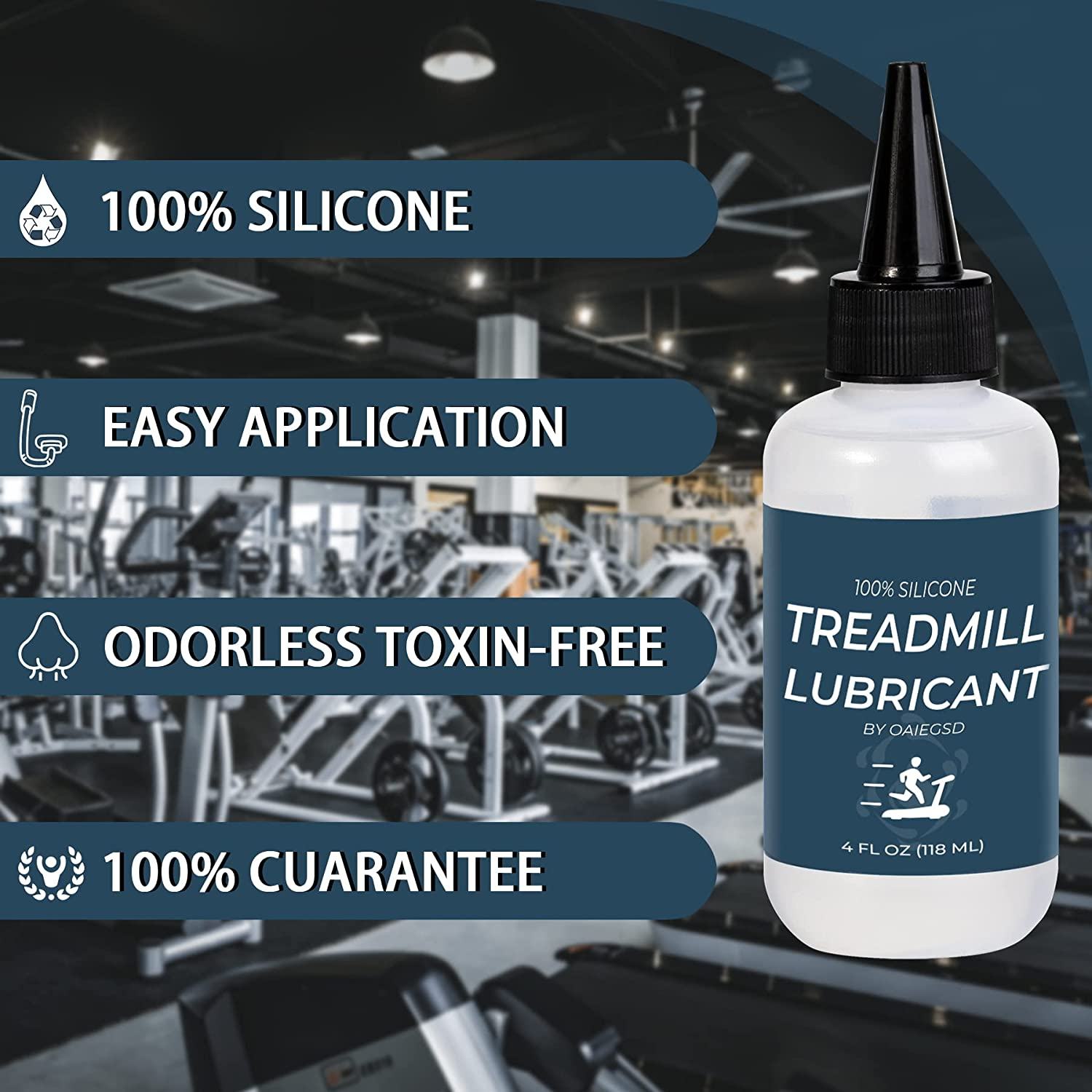 100% Silicone Treadmill Lubricant | Treadmill Belt Lubricant, 4 Ounces Treadmill Oil Belt Lubricant, Easy to Apply & Suitable for Most Treadmill Brands&hellip; image number 3