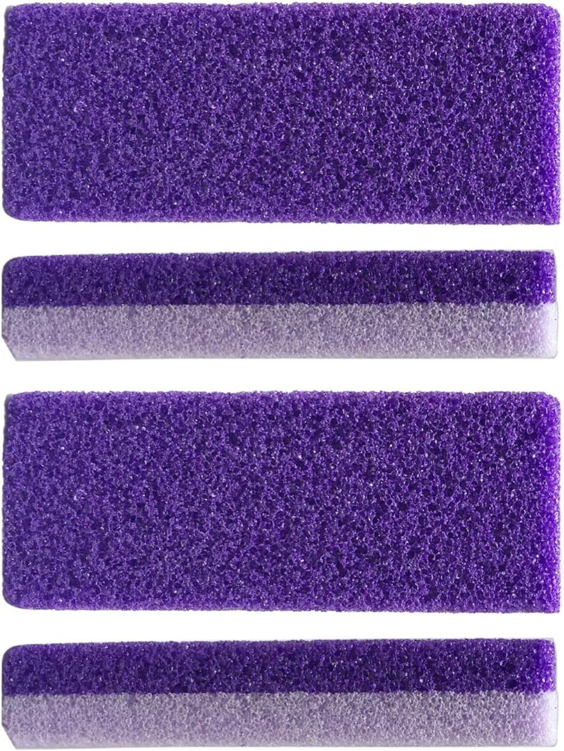 4 Pcs Pumice Stone for Feet, Foot Callus Remover, Foot Scrubber for Dead Skin & Callus Removal (Color:Purple)