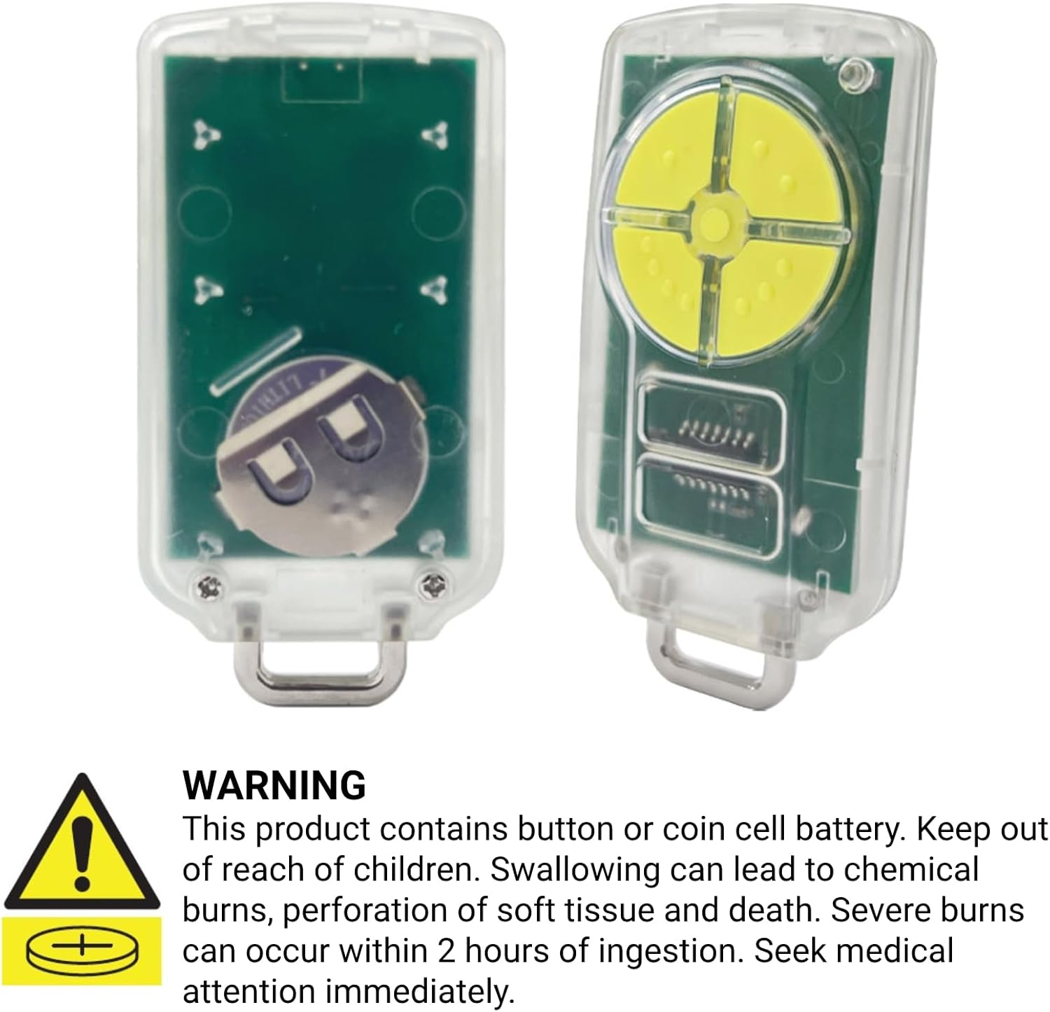 QSDIYRF Gate/Garage Remote Compatible with ATA PTX-5 PTX-5V1 PTX-5V2 DCB-05 GDO-6V3/6V4/7V2/7V3/8V3/9V2/9V3/10V1/11V1 Etc Garage Door Remote 433.92Mhz Yellow Buttons (Red LED Indicator, 1 Pack) image number 2