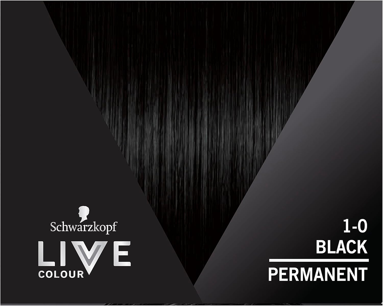 Schwarzkopf LIVE Colour Permanent 1.0 Black (Pack of 2)