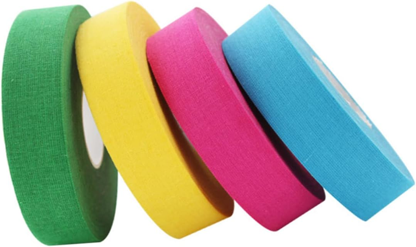 Elastic Sports Tape Hockey Stick Tape Football Tape Field Hockey Tape Hockey Sports Tape Athletic Wrap Colorful Tape Hockey Stick Wrapper Wrist Athletic Tape Handlebar White 2 Pcs image number 6