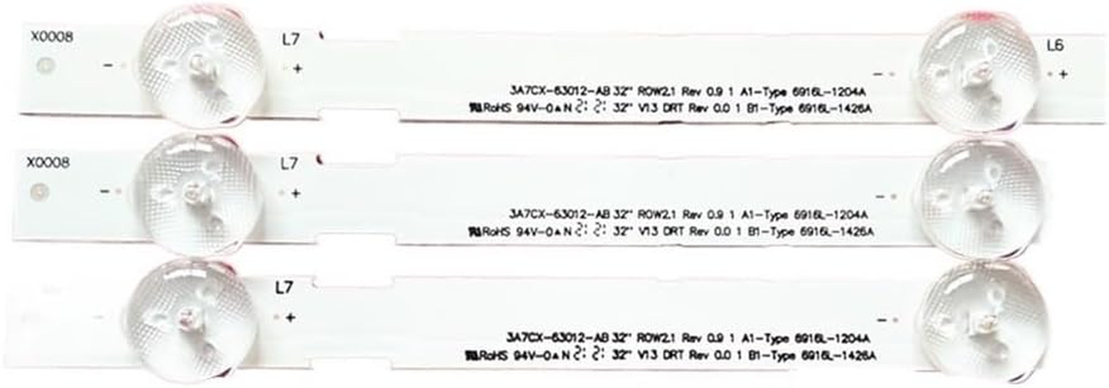 1/10TV Led Backlight Strip Fit for LG 32LN549E 32LN5400 32LN549C 6916L-1204A/1426A 32LN540B 32LN560B 32LN570B 32LN546B B1 B2(1TV(3PCS)) image number 4