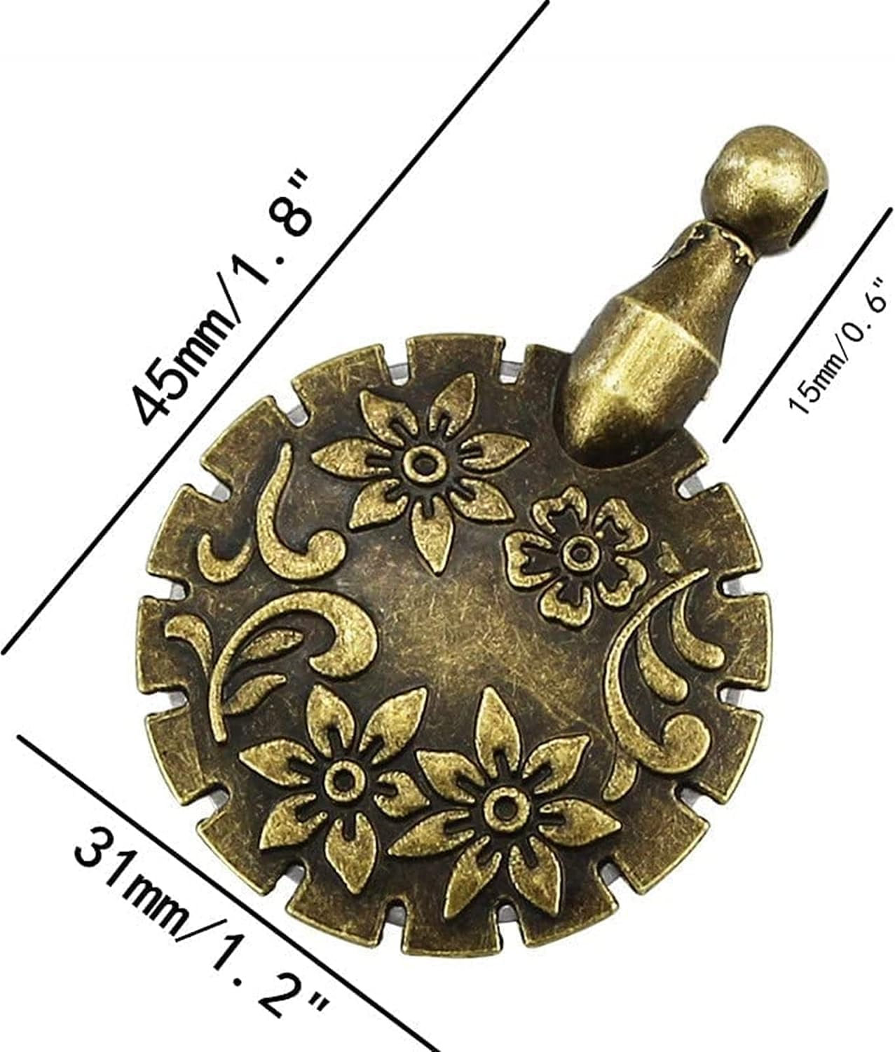 4 Pack Yarn Cutter Pendants round Thread Cutters Decors Yarns Cutter Thread Yarn Cutting Tools for Sewing Craft Pendant Supplies image number 1