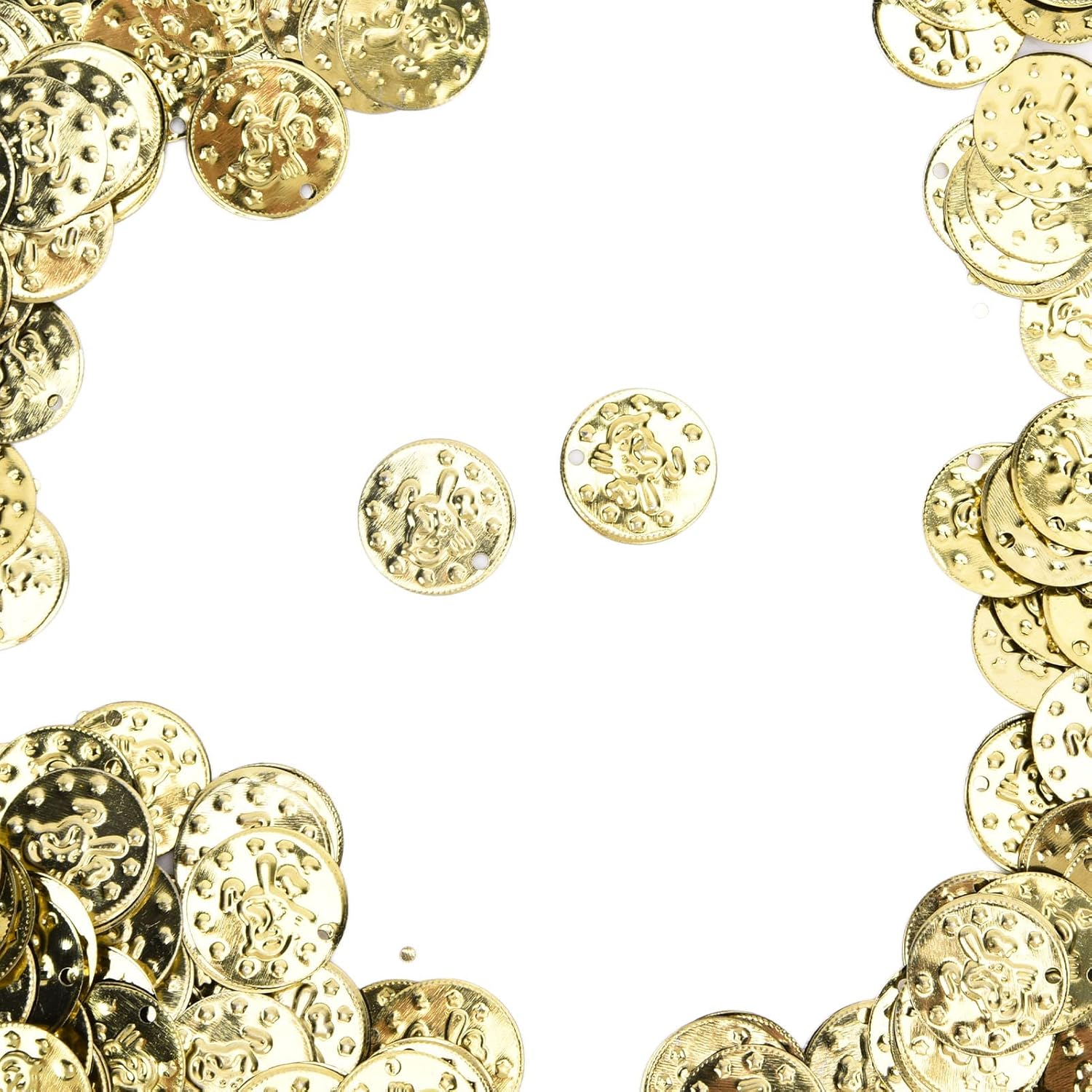 2000Pcs Belly Dance Coins, Belly Dance Costume Coins, Exquisite Sequins Pendants for DIY Costume, Waist Chains, Clothing Accessories (Gold (Bird Coin)) image number 6