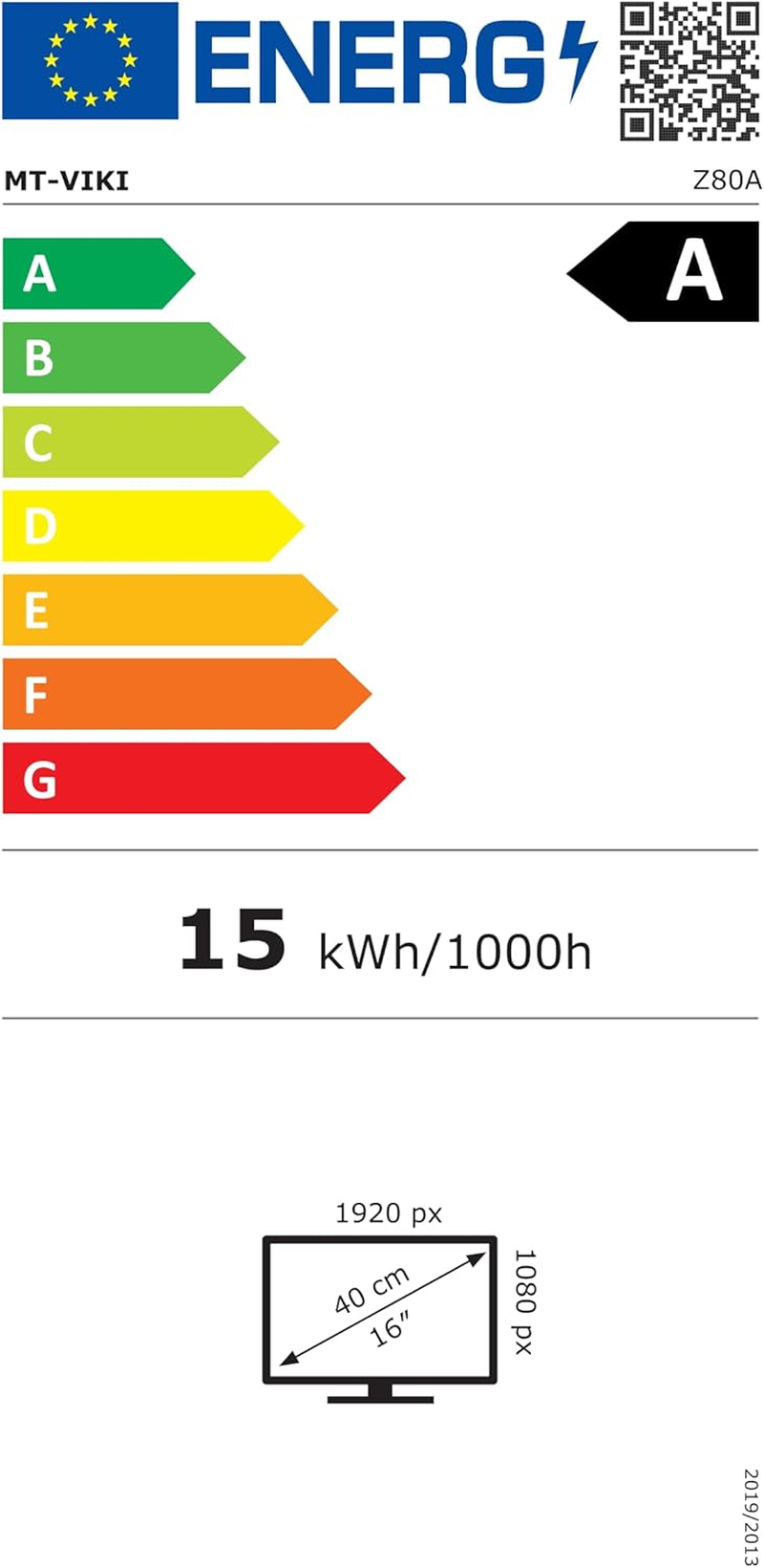MT-VIKI 15.6" Triple Laptop Screen Extender for Win/Mac (M1,M2, M3), FHD 1080P IPS Portable Dual Monitor for 11"-16" Laptops, Only One USB-C Cable, 360&deg; Rotation (Thick-0.5Mm, Weight-3.9Lbs)