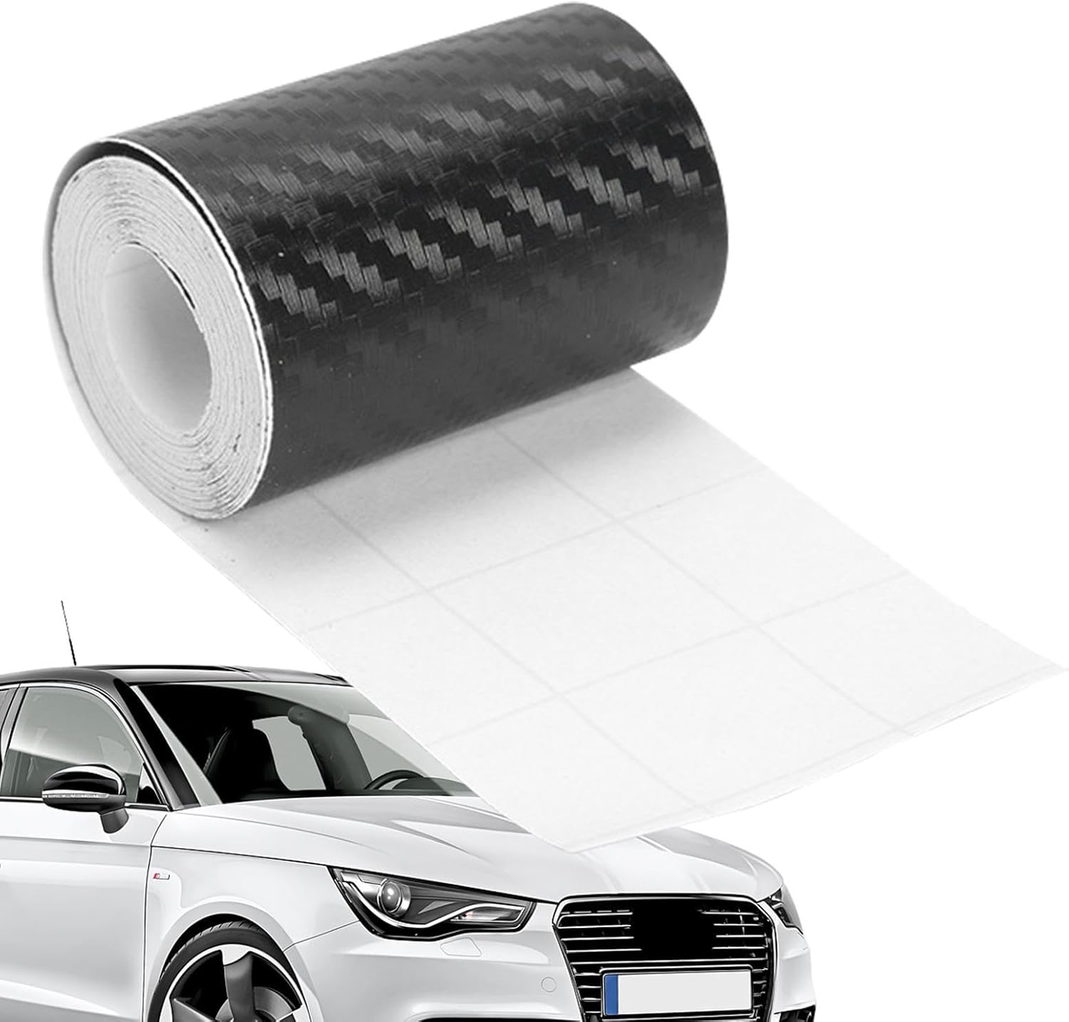 Carbon Fiber - Wrap Film Carbon Fiber for Details on - Self Adhesive Sticker Sheet Weave Cross Fabric, Tape image number 3