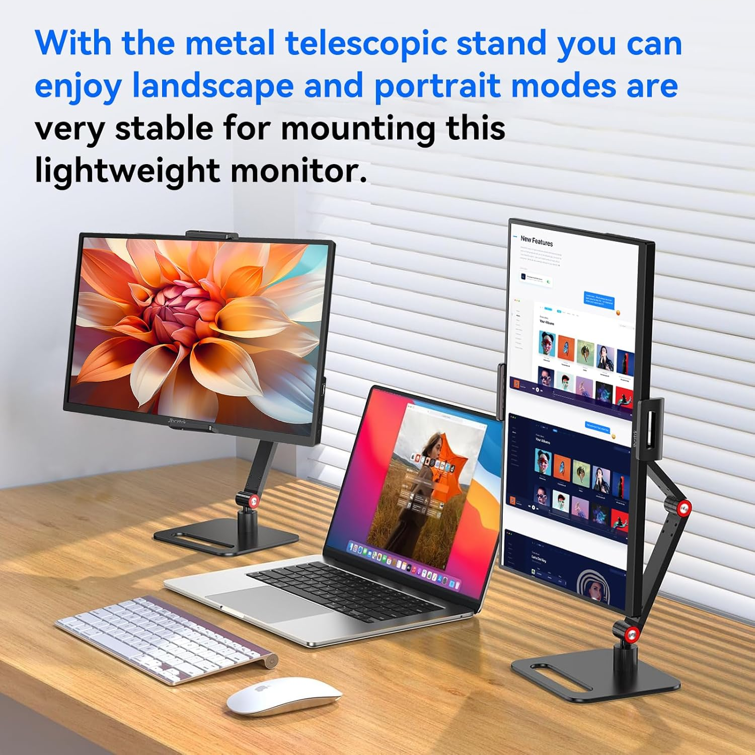 14 Inch Touchscreen Portable Monitor 1200P Slim and Lightweight Bezel Less FHD IPS HDR Gaming Monitor, Laptop Travel Sub-Monitor with Built-In Speakers and VESA for Laptop Mac PC Xbox PS4/5 Switch image number 2